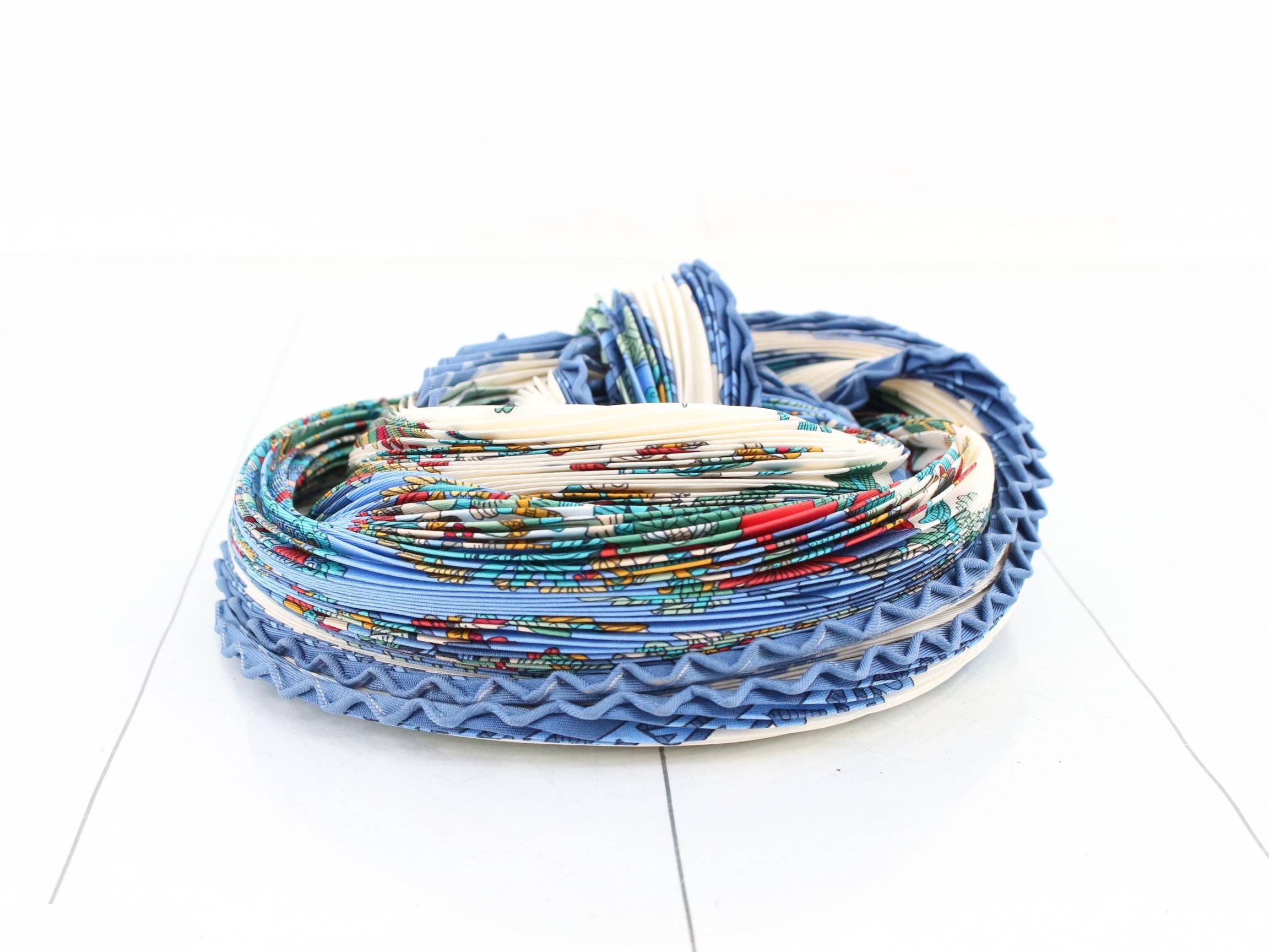 Carre 90 Silk Pleated Scarf — view 2