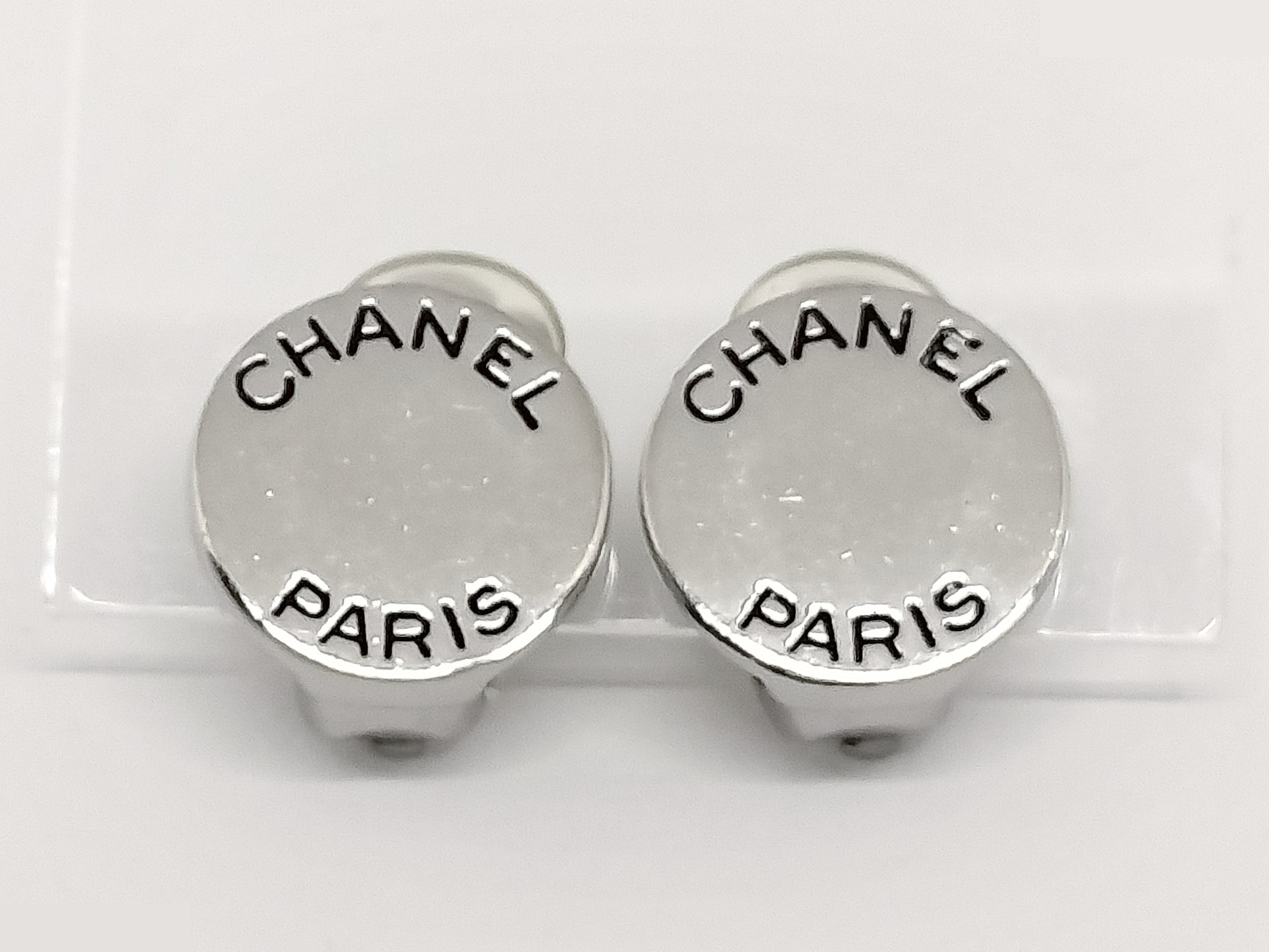 Logo Silver Earrings