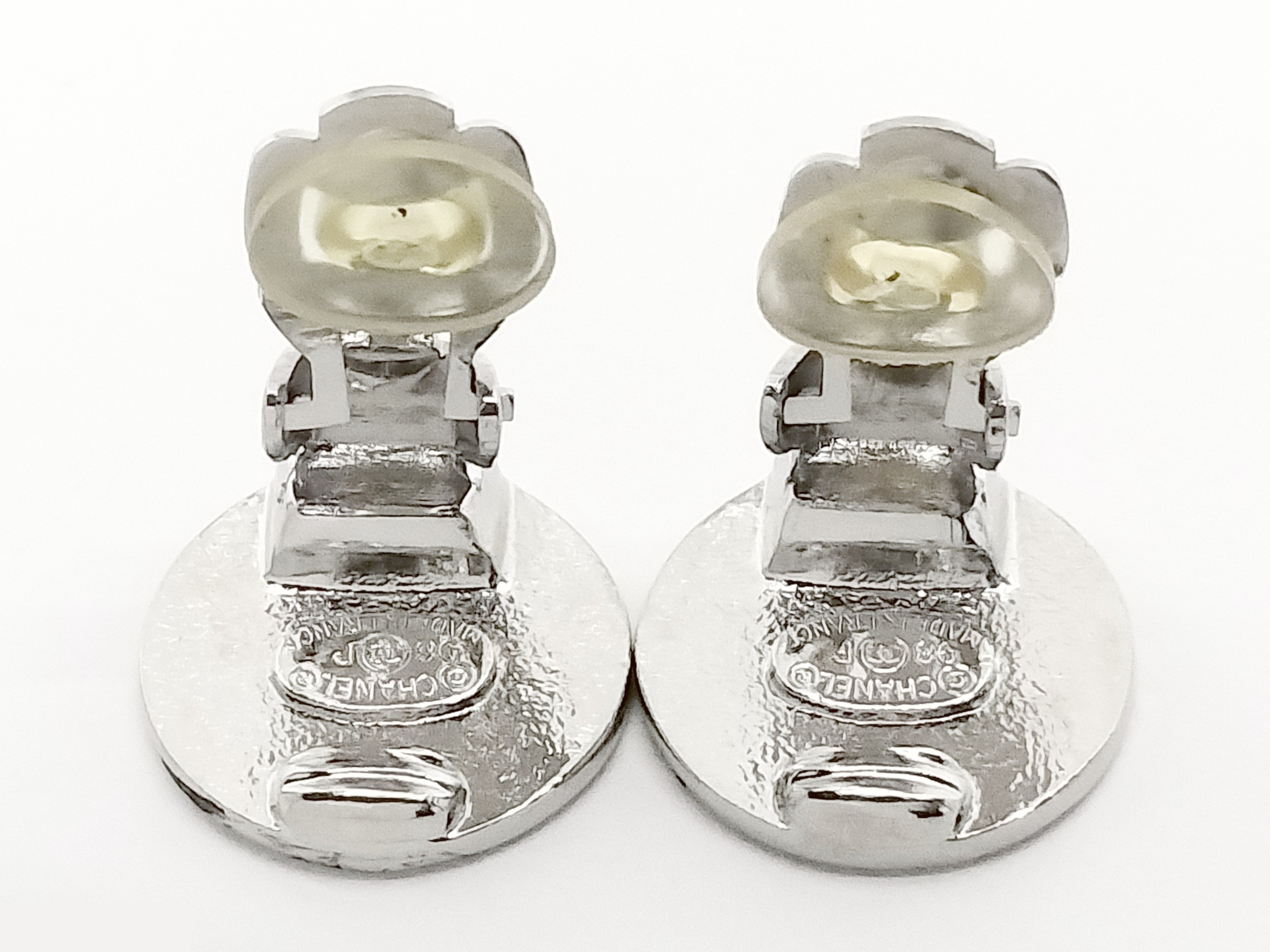 Logo Silver Earrings — view 3