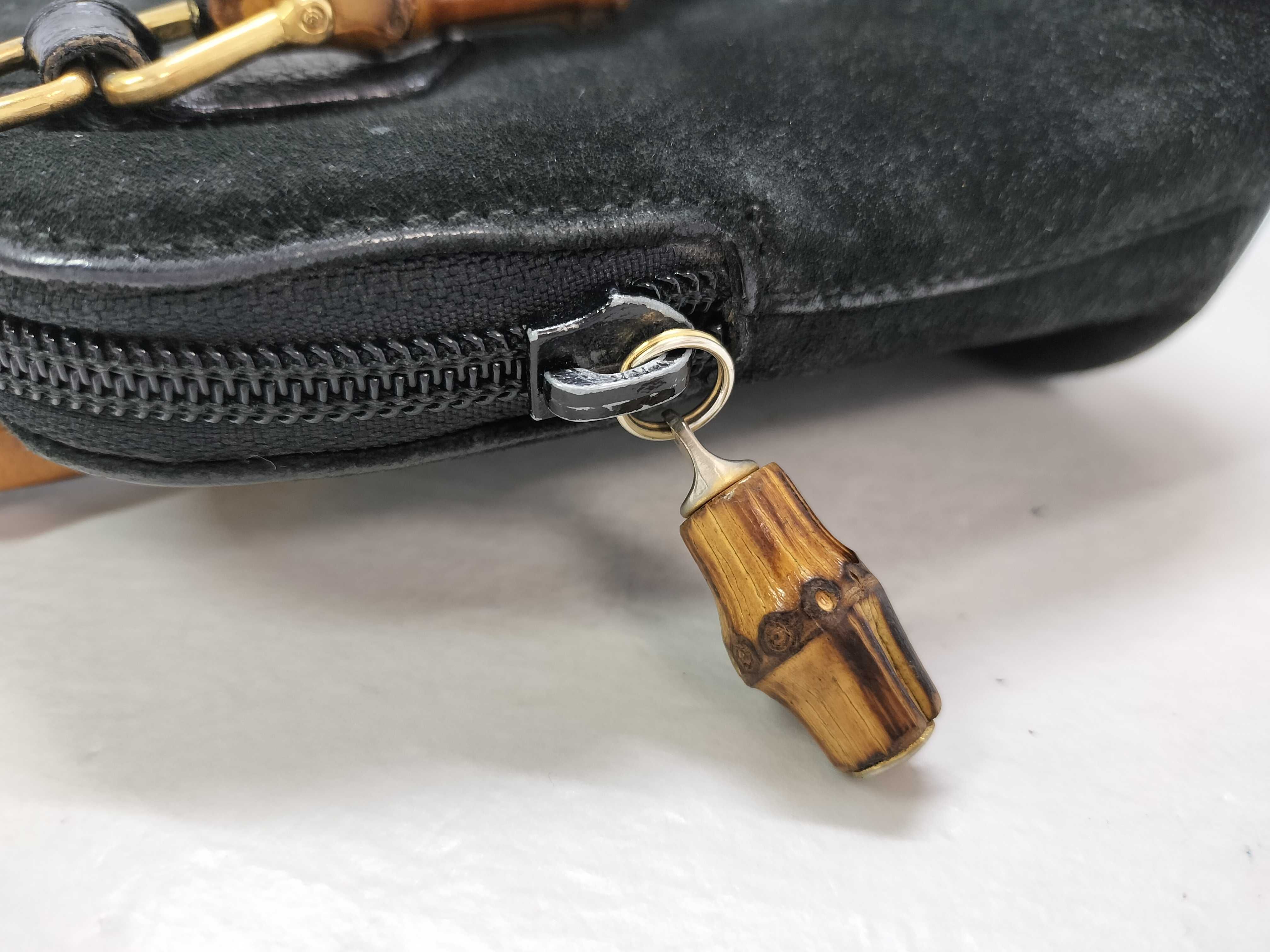 Bamboo 2-way Mini Handbag, Black, 007.2032.0231, with Strap. — view 15