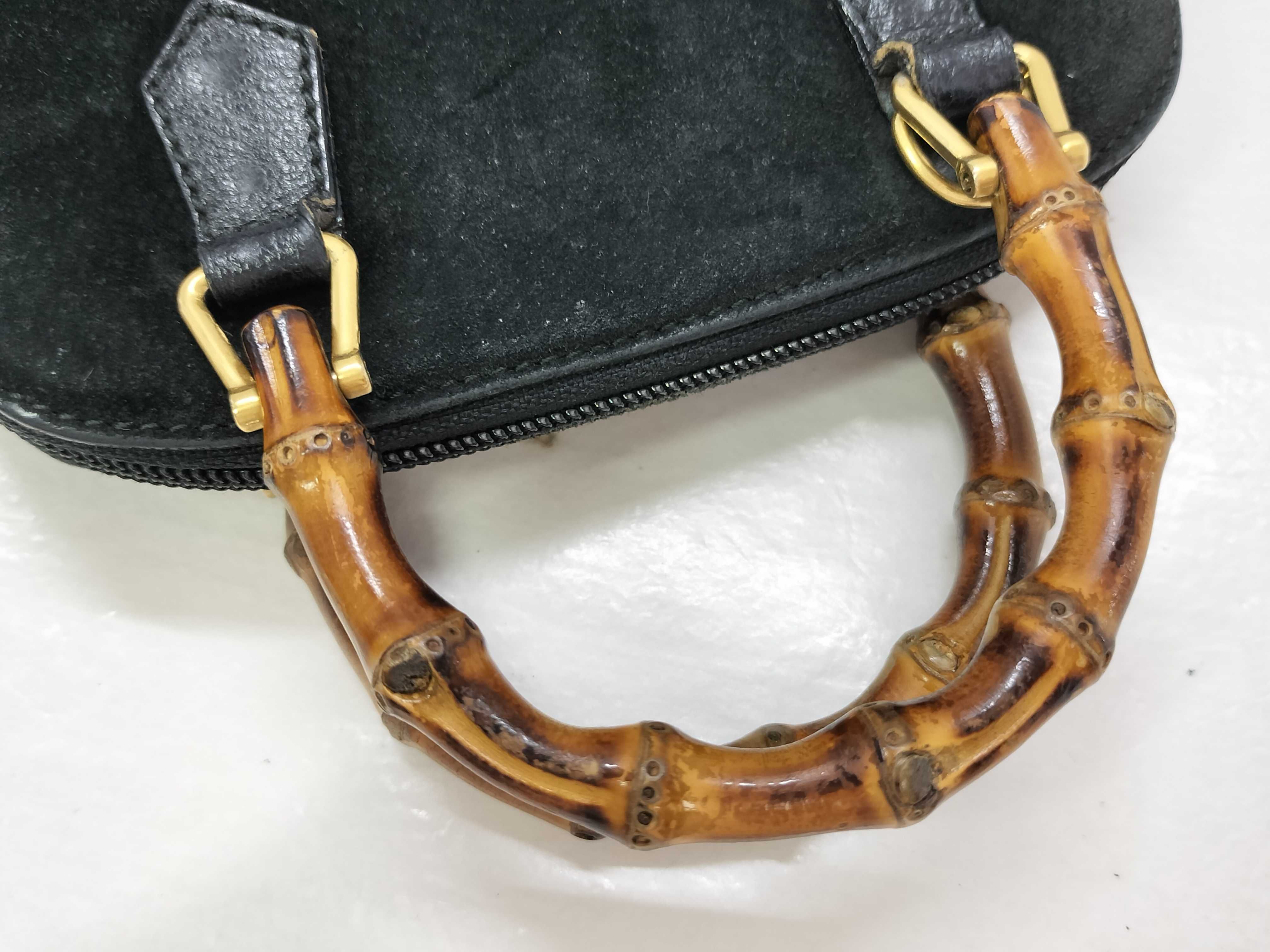 Bamboo 2-way Mini Handbag, Black, 007.2032.0231, with Strap. — view 3