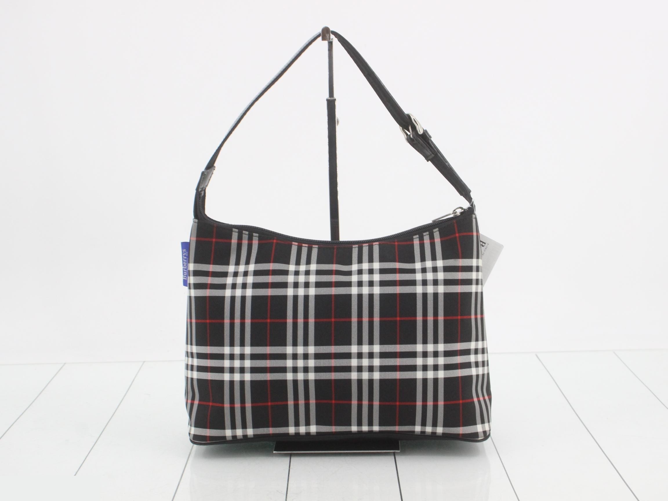 Blue Label One-Shoulder Bag, Checkered Pattern — view 2