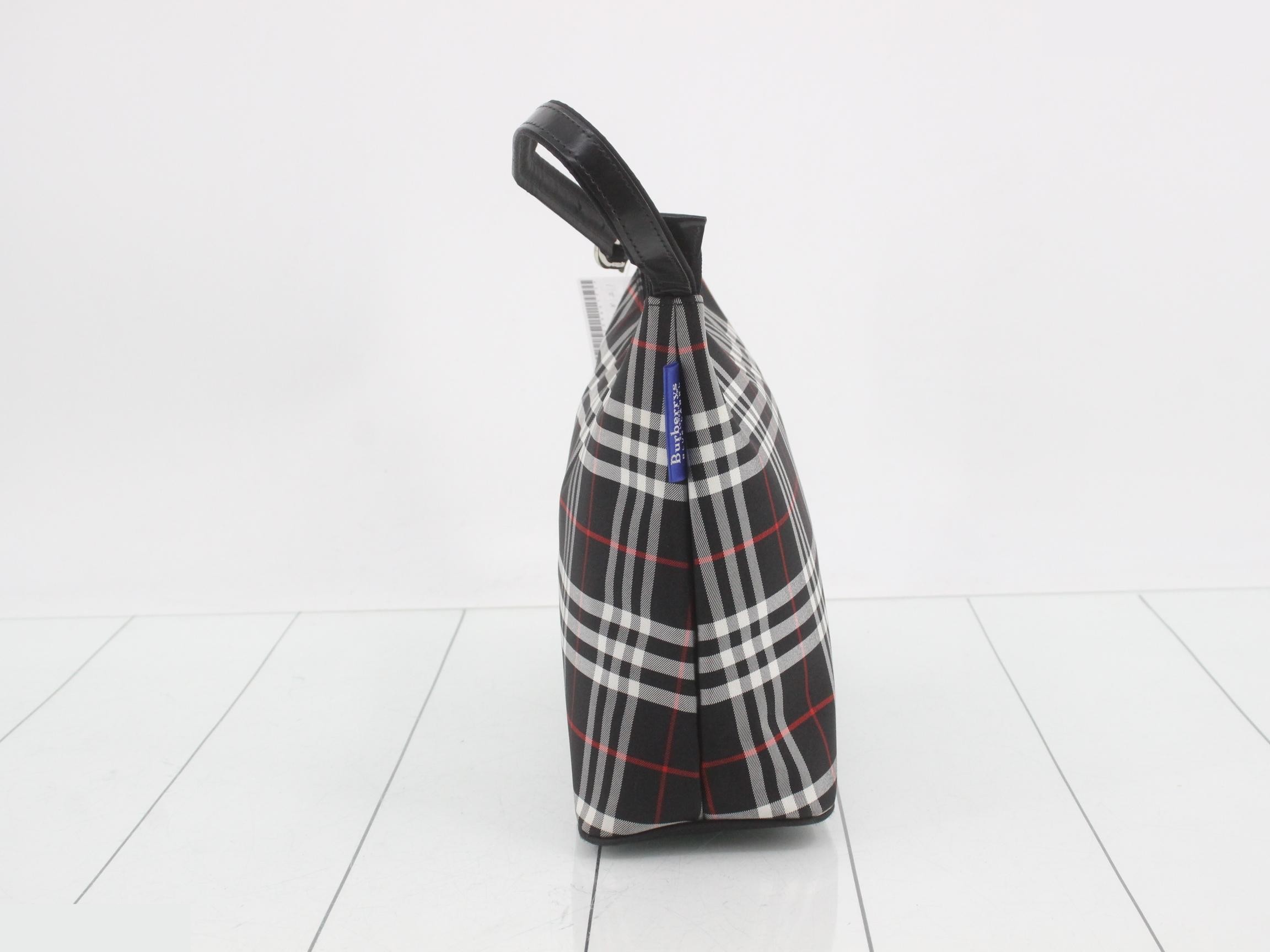 Blue Label One-Shoulder Bag, Checkered Pattern — view 3