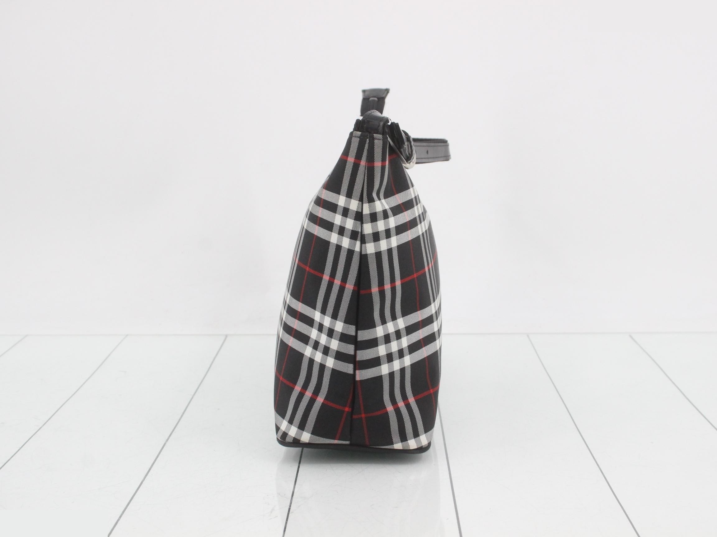 Blue Label One-Shoulder Bag, Checkered Pattern — view 4
