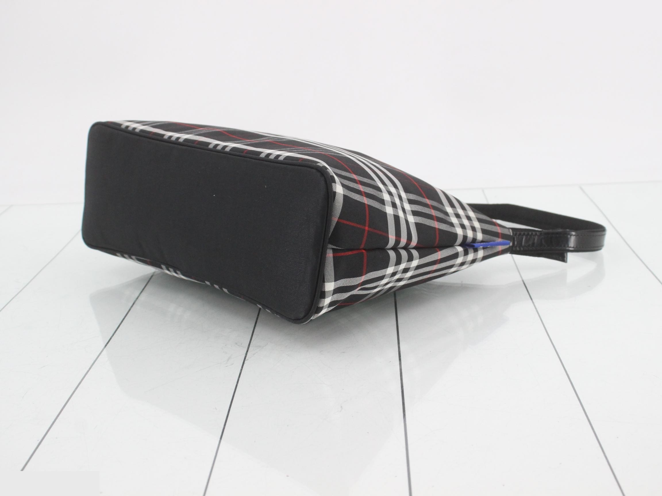 Blue Label One-Shoulder Bag, Checkered Pattern — view 6