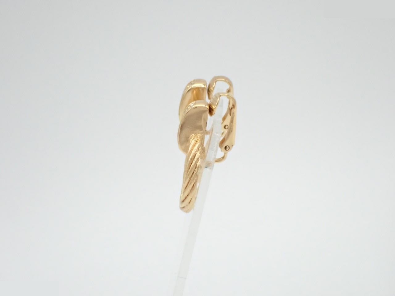 CD Earrings, Gold, Rhinestone — view 3