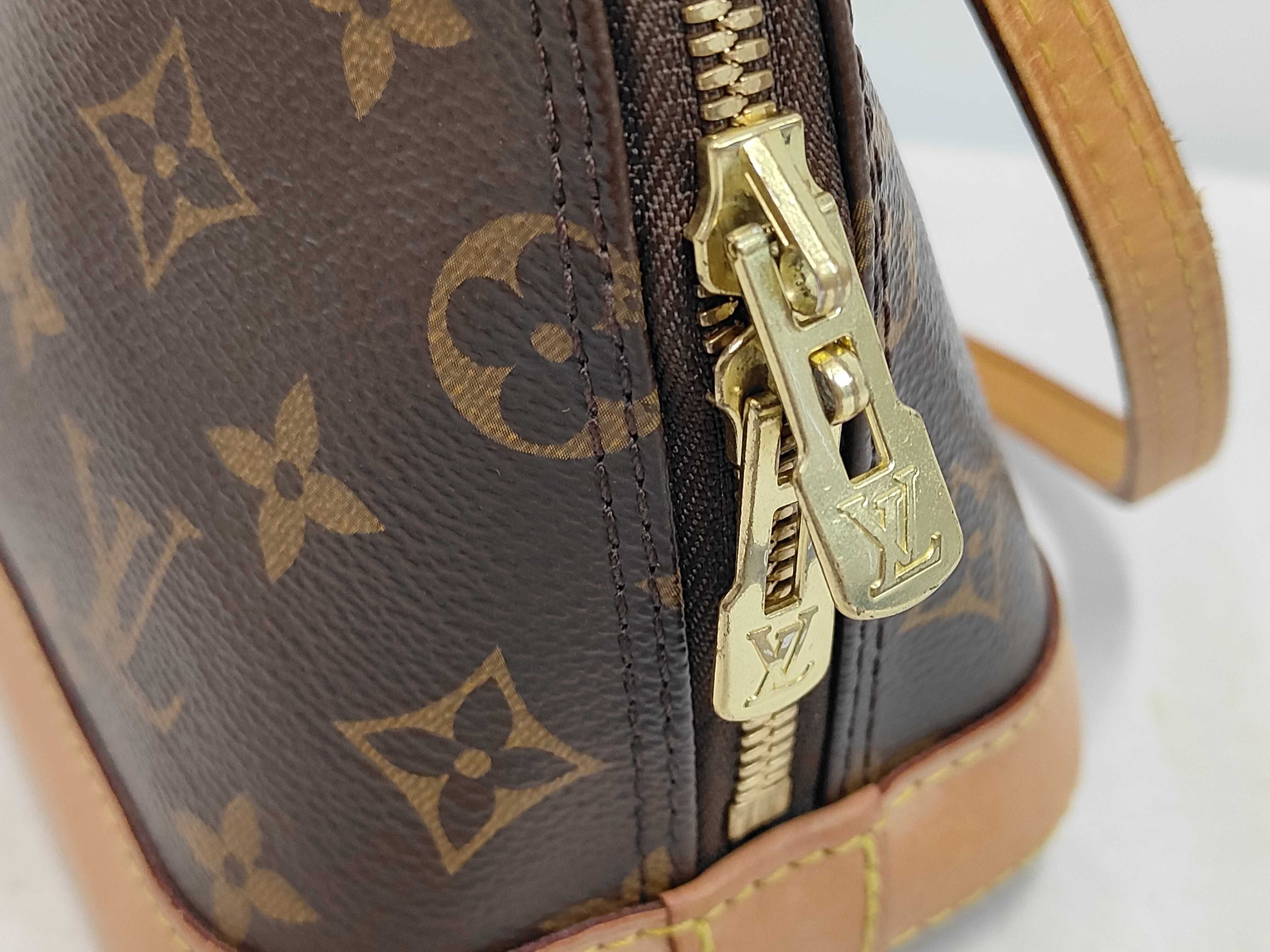 M53152 Monogram Alma BB Handbag with Shoulder Strap, Padlock, 2 Keys, and Clochette — view 7