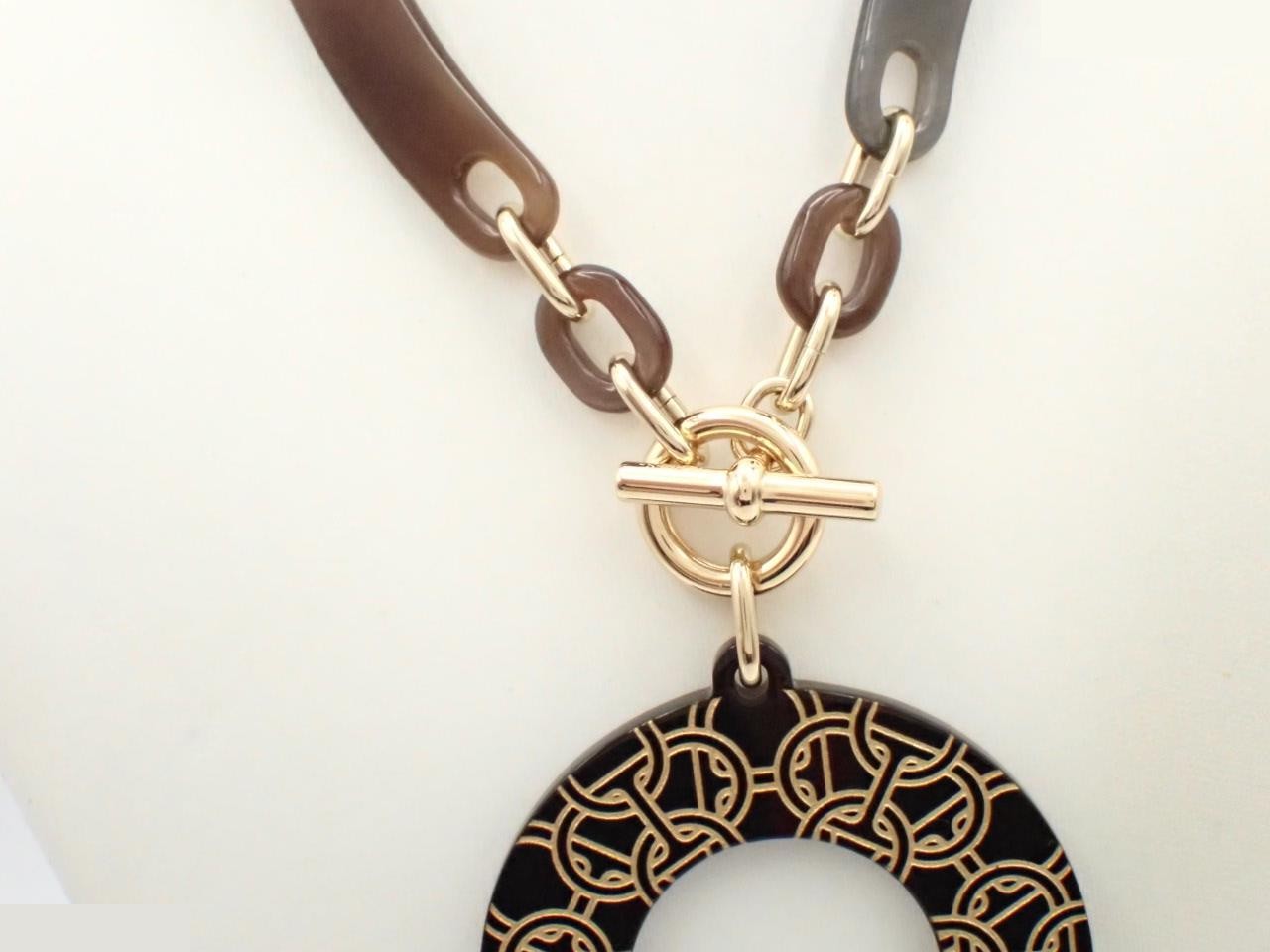 Chaine d'Ancre necklace, buffalo horn, gold. — view 2