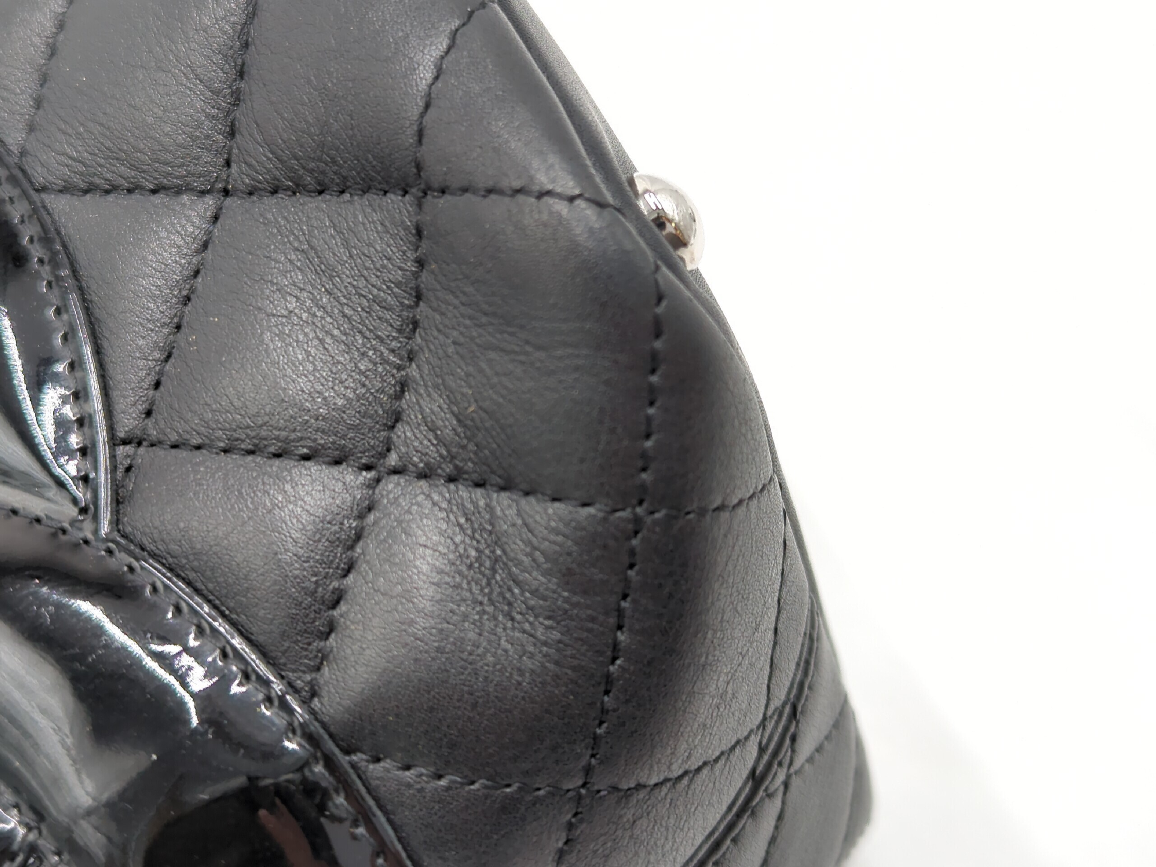 Lambskin Cambon Medium Tote, Black, Series 10 Tote Bag — view 3