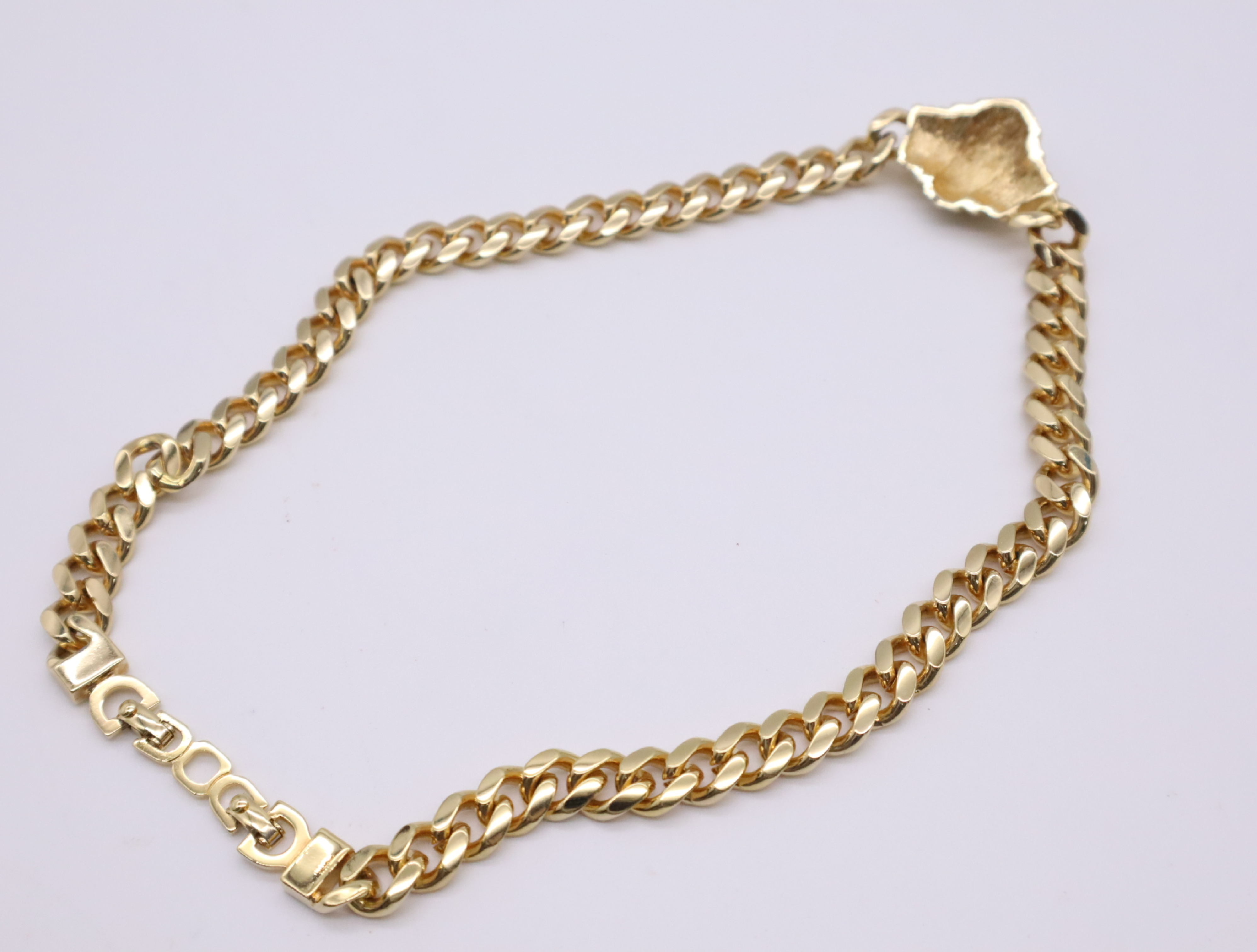 GP/Rhinestone Croissant Motif Chain Necklace — view 2
