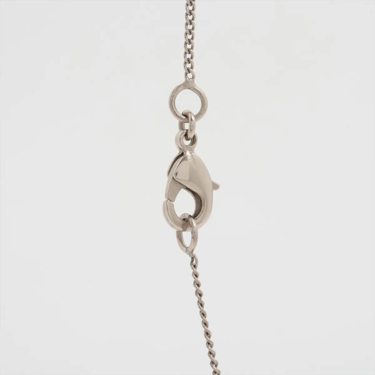 Coco Mark B11P Necklace, Metal x Rhinestone, Silver, — view 3