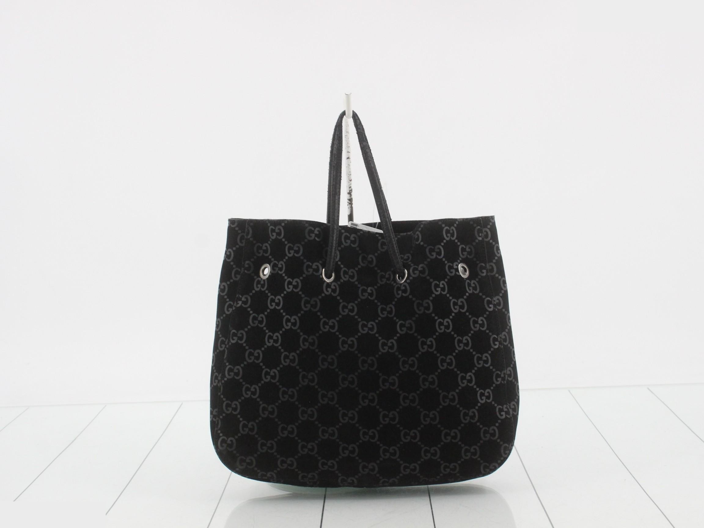 GG pattern suede handbag — view 2