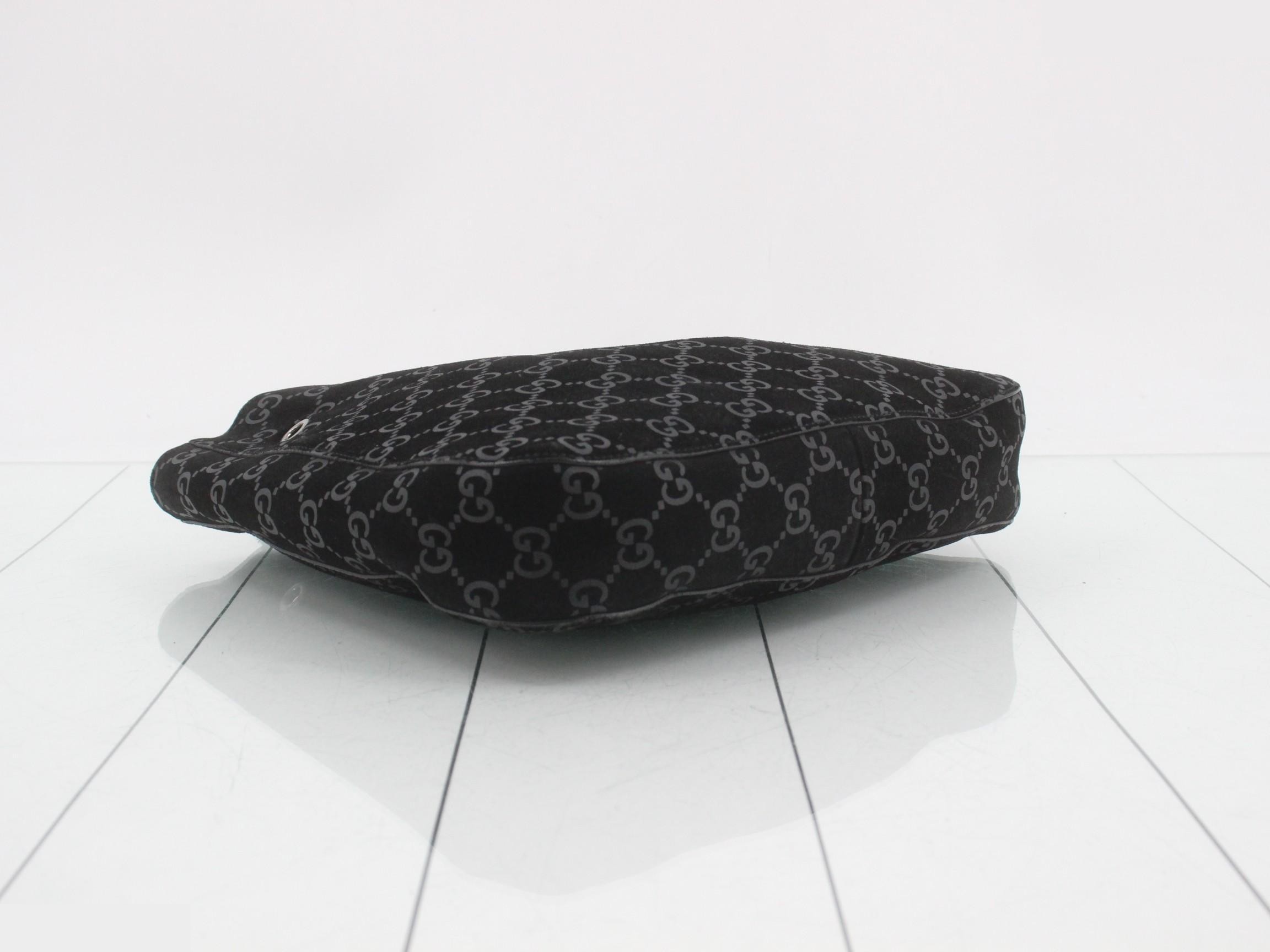 GG pattern suede handbag — view 5