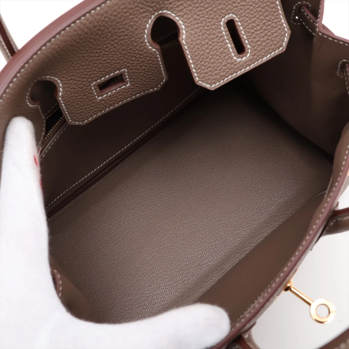 [Individually packaged] Hermes Birkin 25 Letournée Togo Etoupe Gold Hardware G: 2026 — view 7