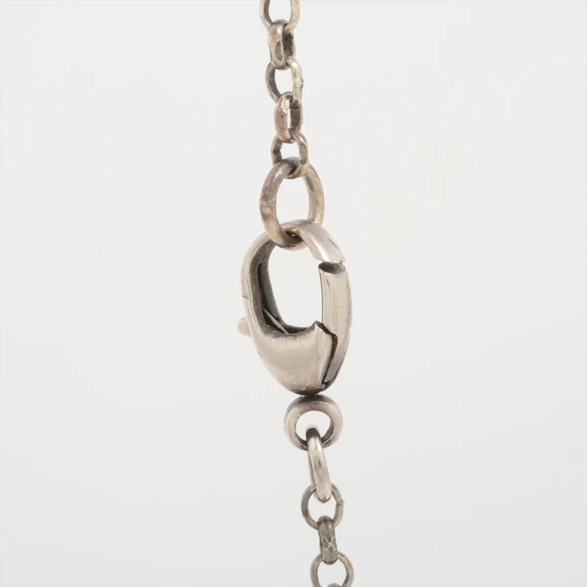 Arabesque Double G Key Necklace, 925 Sterling Silver, 15.1g. Shows signs of wear including — view 3