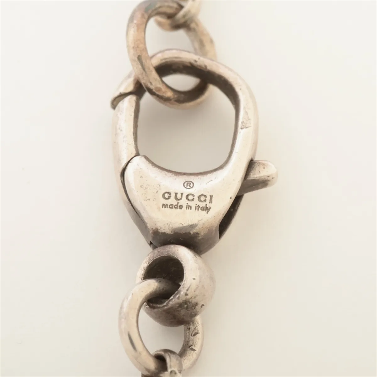 Arabesque Double G Key Necklace, 925 Sterling Silver, 15.1g. Shows signs of wear including — view 4