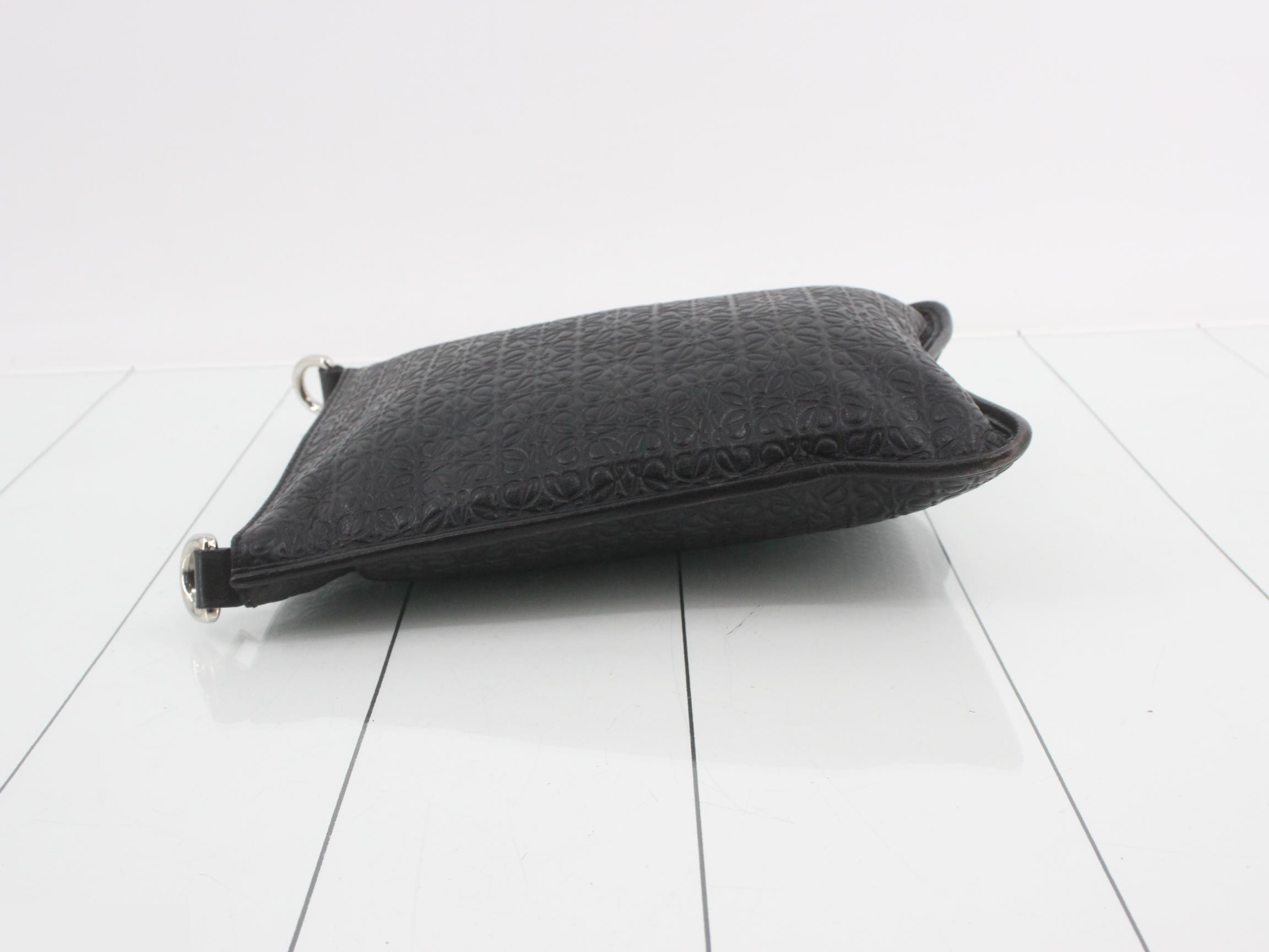 Repeat Anagram Shoulder Bag, Calfskin, Black — view 4