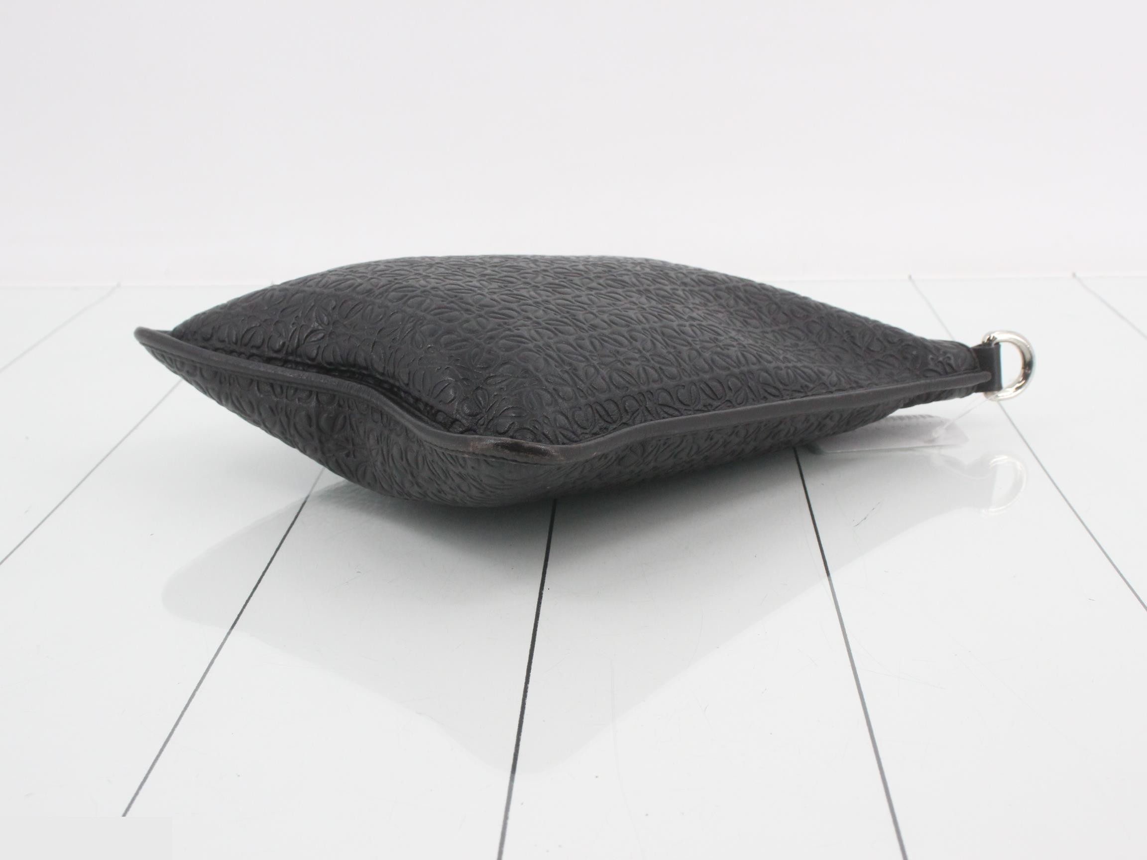 Repeat Anagram Shoulder Bag, Calfskin, Black — view 6
