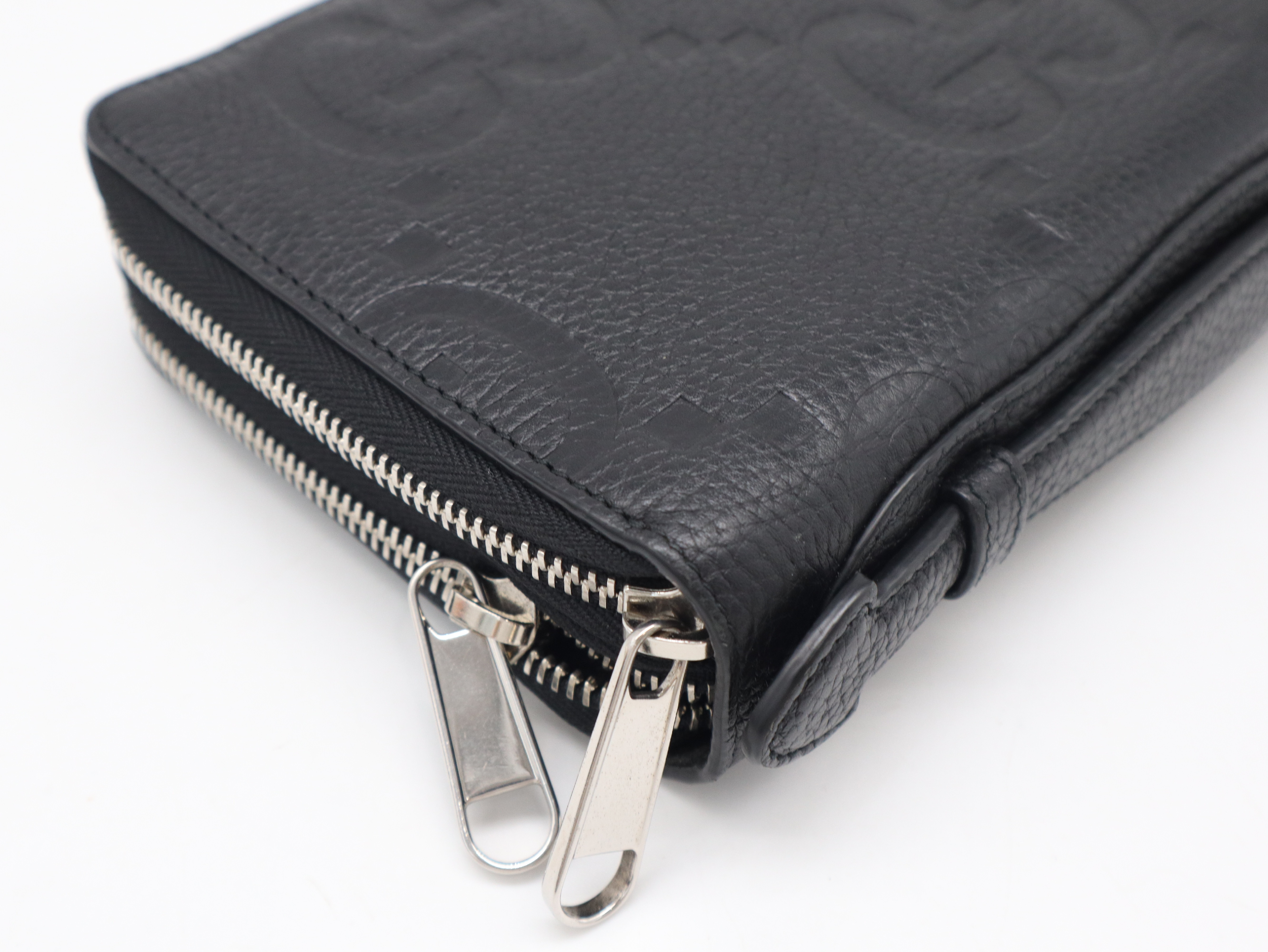 751760 Jumbo GG Leather Round Zip Wallet with Dust Bag — view 7