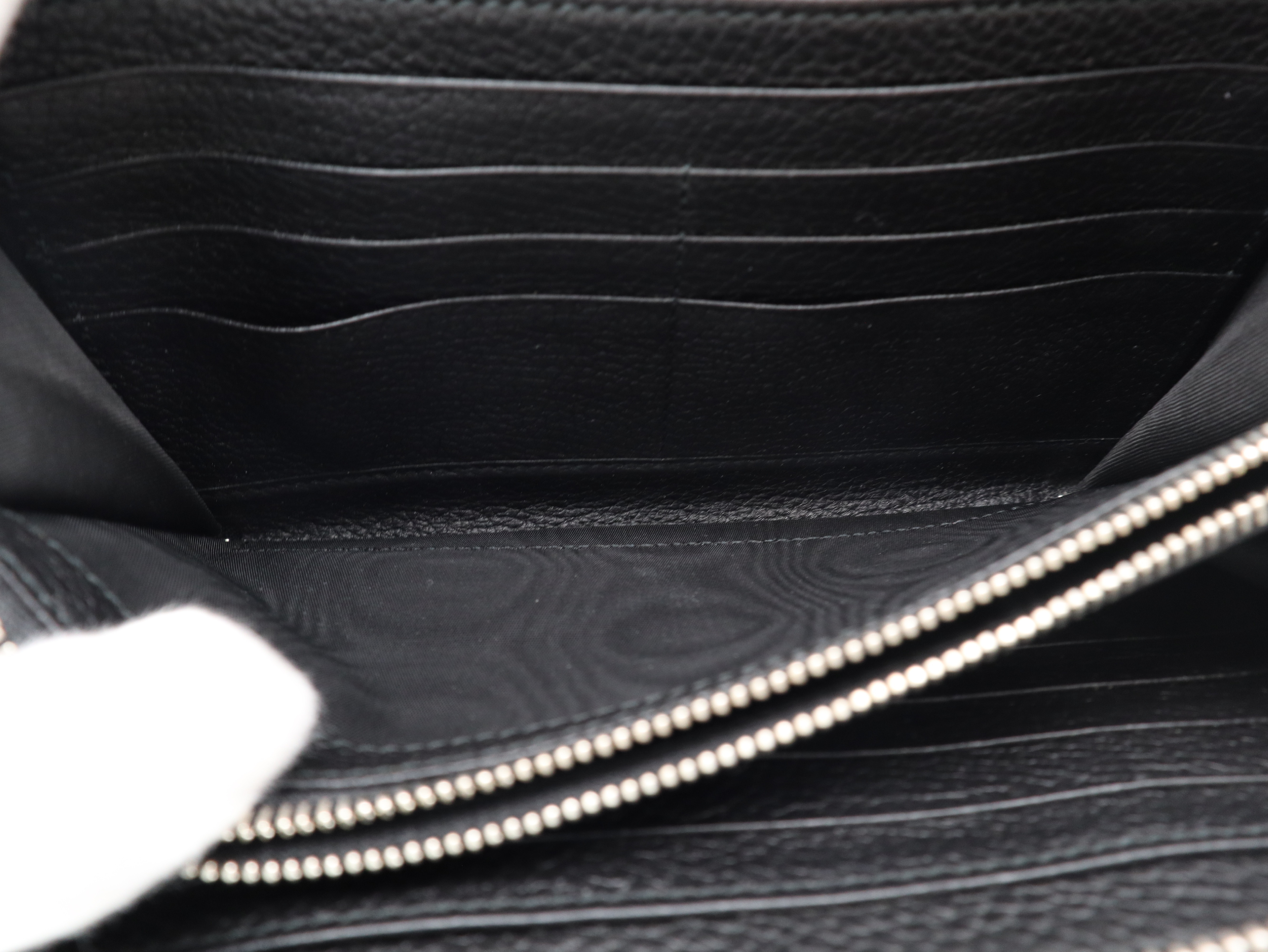 751760 Jumbo GG Leather Round Zip Wallet with Dust Bag — view 10