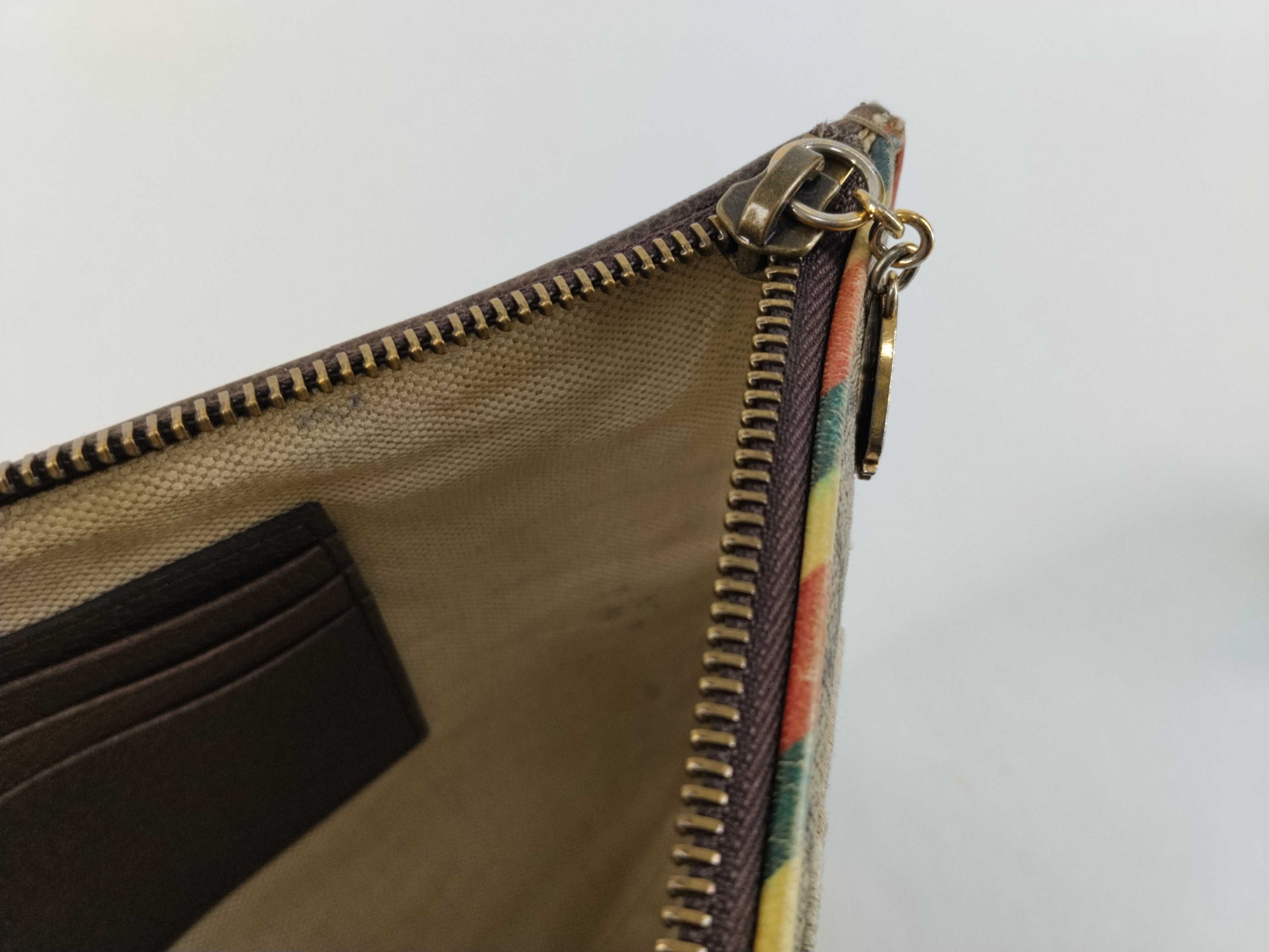 GG Supreme Courier PVC x Leather Clutch Bag, Beige, 473915. Accessories: Dust bag. — view 10
