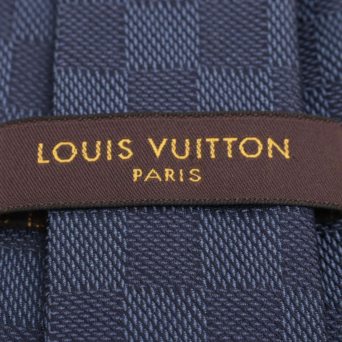 M78753 Cravat Damier Classic MR0196 Tie, Silk, Blue. — view 3