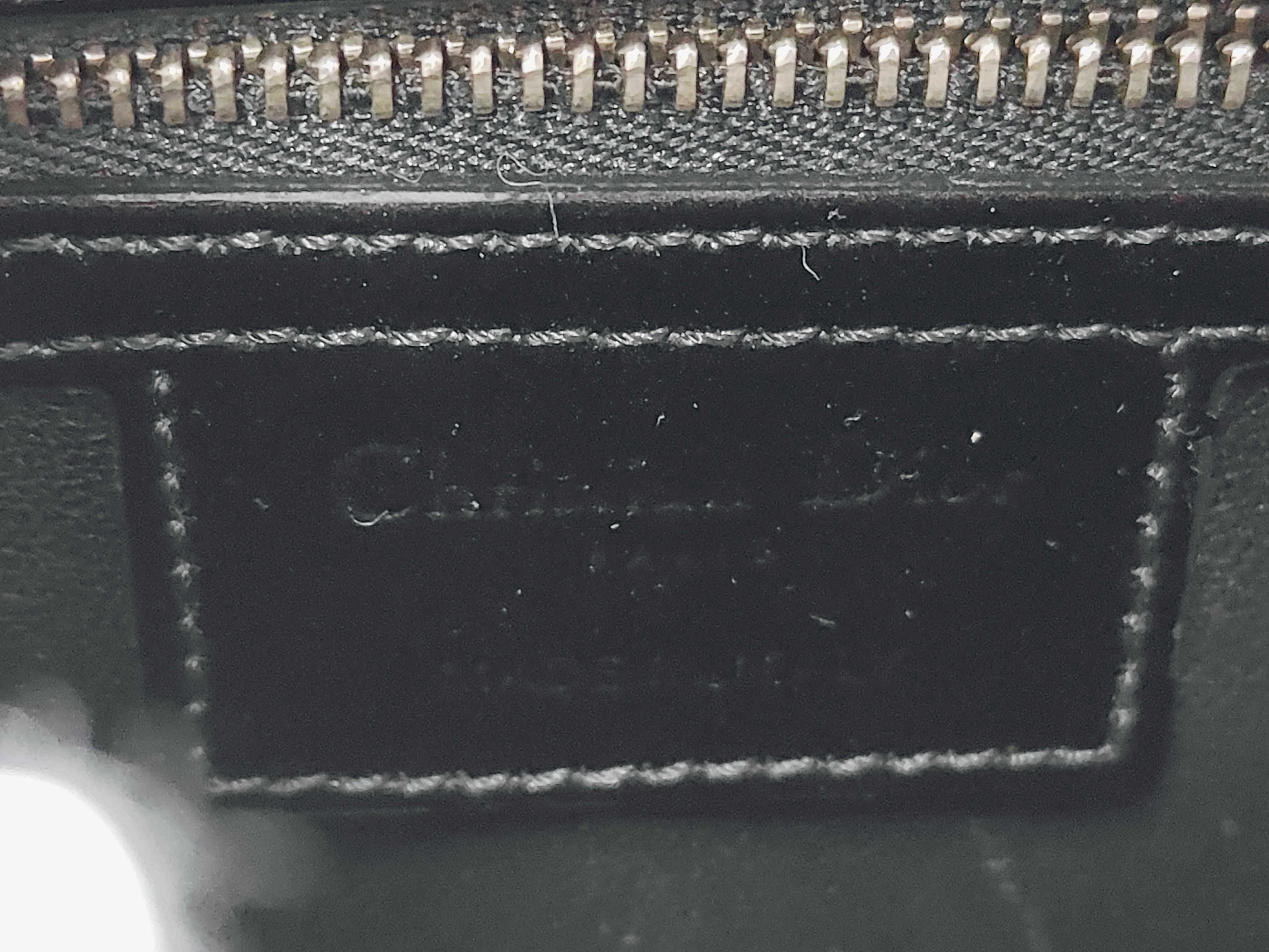 Cannage Patent Handbag, Black — view 9