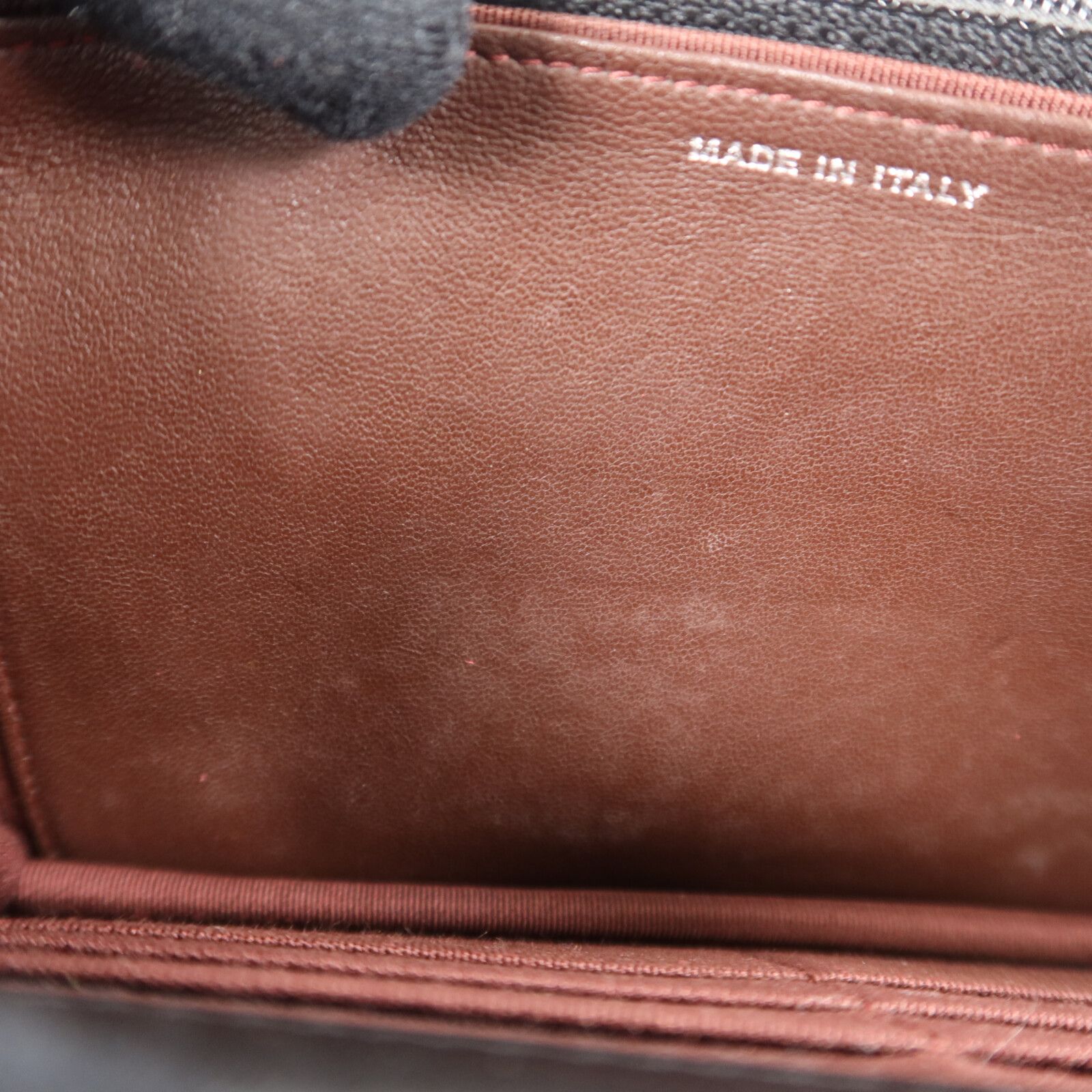 Black Sheepskin Leather Woc Wallet On Chain Crossbody Bag Lambskin (sheep Leather) — view 15