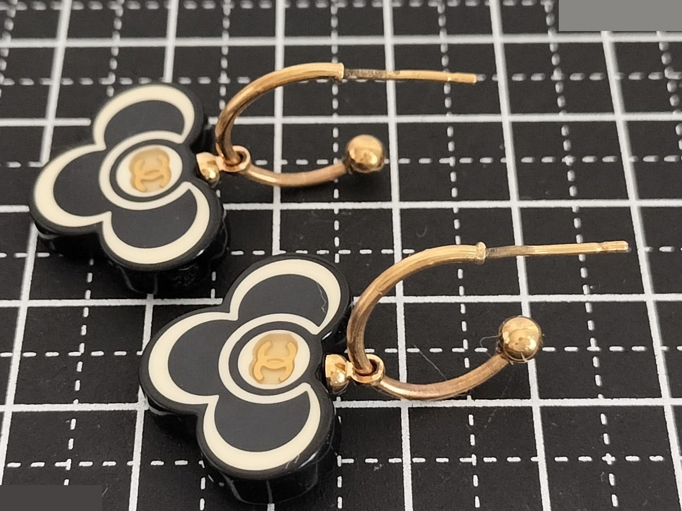 Coco Camellia Hoop Earrings — view 5