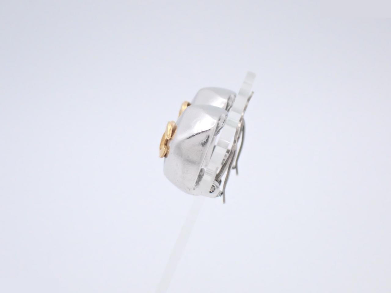 Gold Silver Earrings — view 3