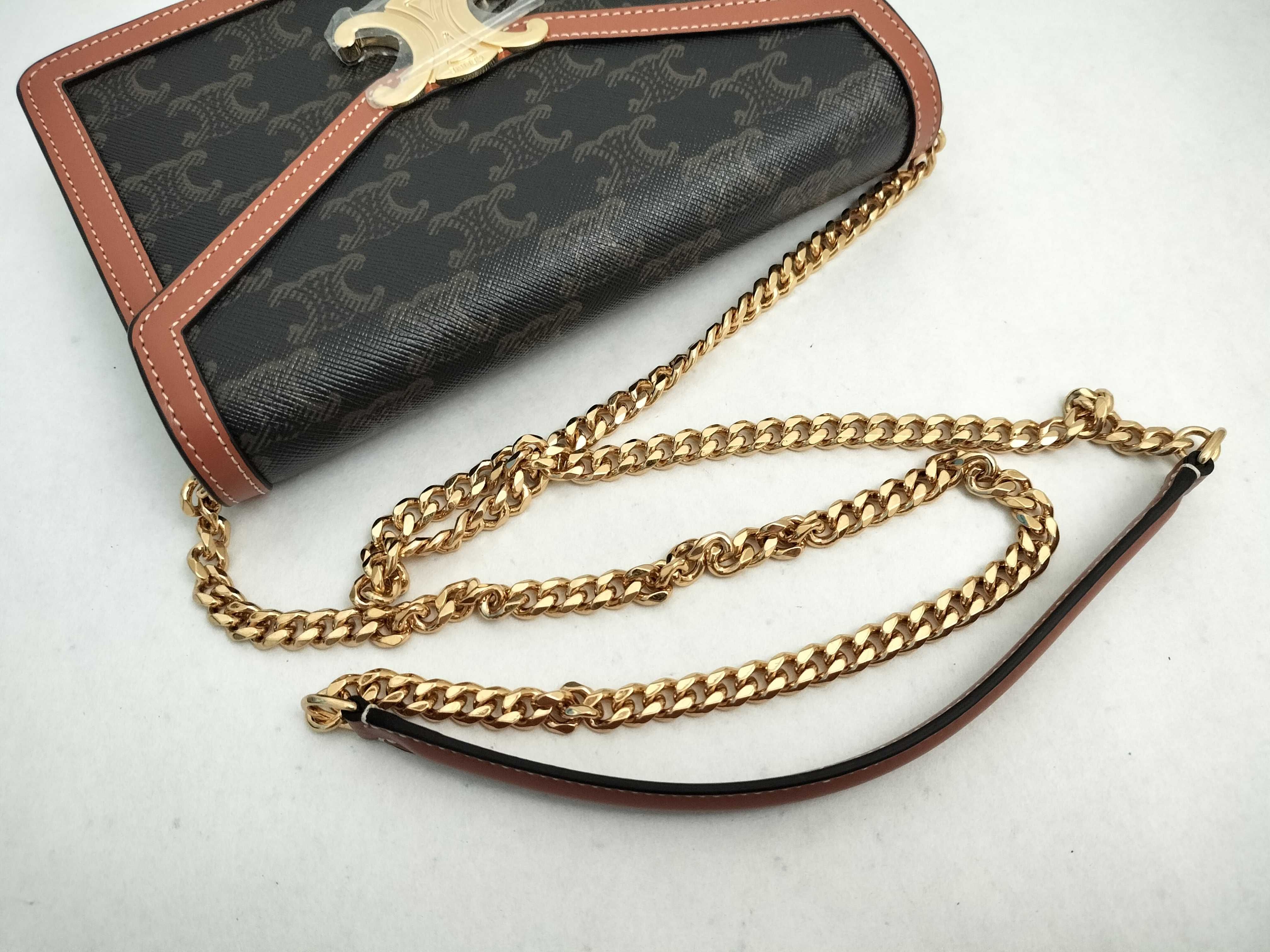 Chain Wallet Margo Tan Shoulder Bag — view 3