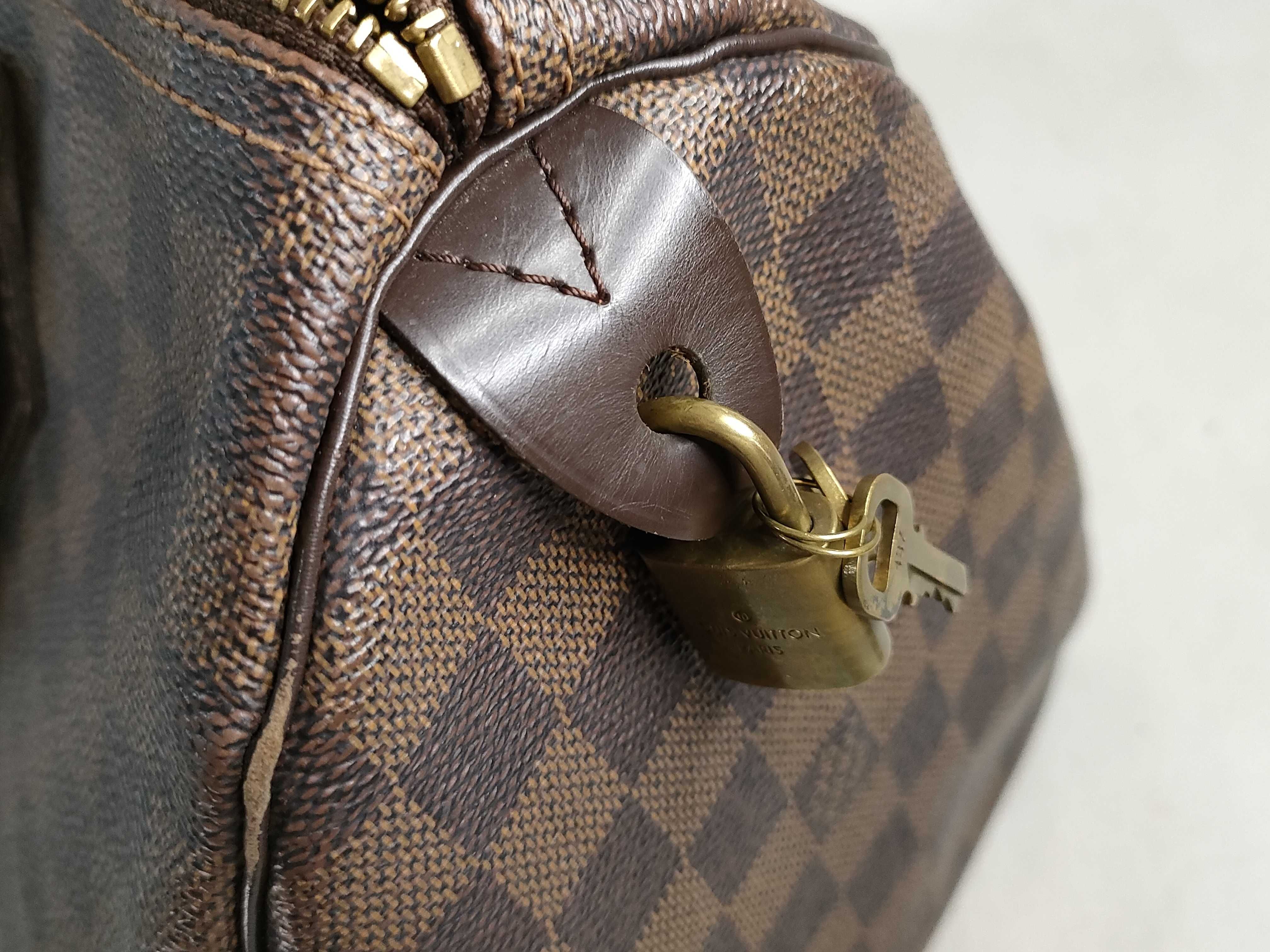 Damier FR- Damier Speedy 30 N41531 Brown Handbag — view 15
