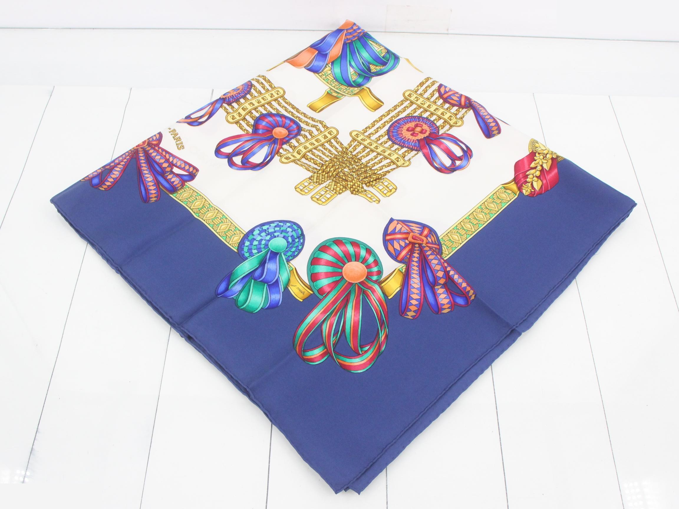 Carre 90 Horse Ribbon Silk Scarf — view 2