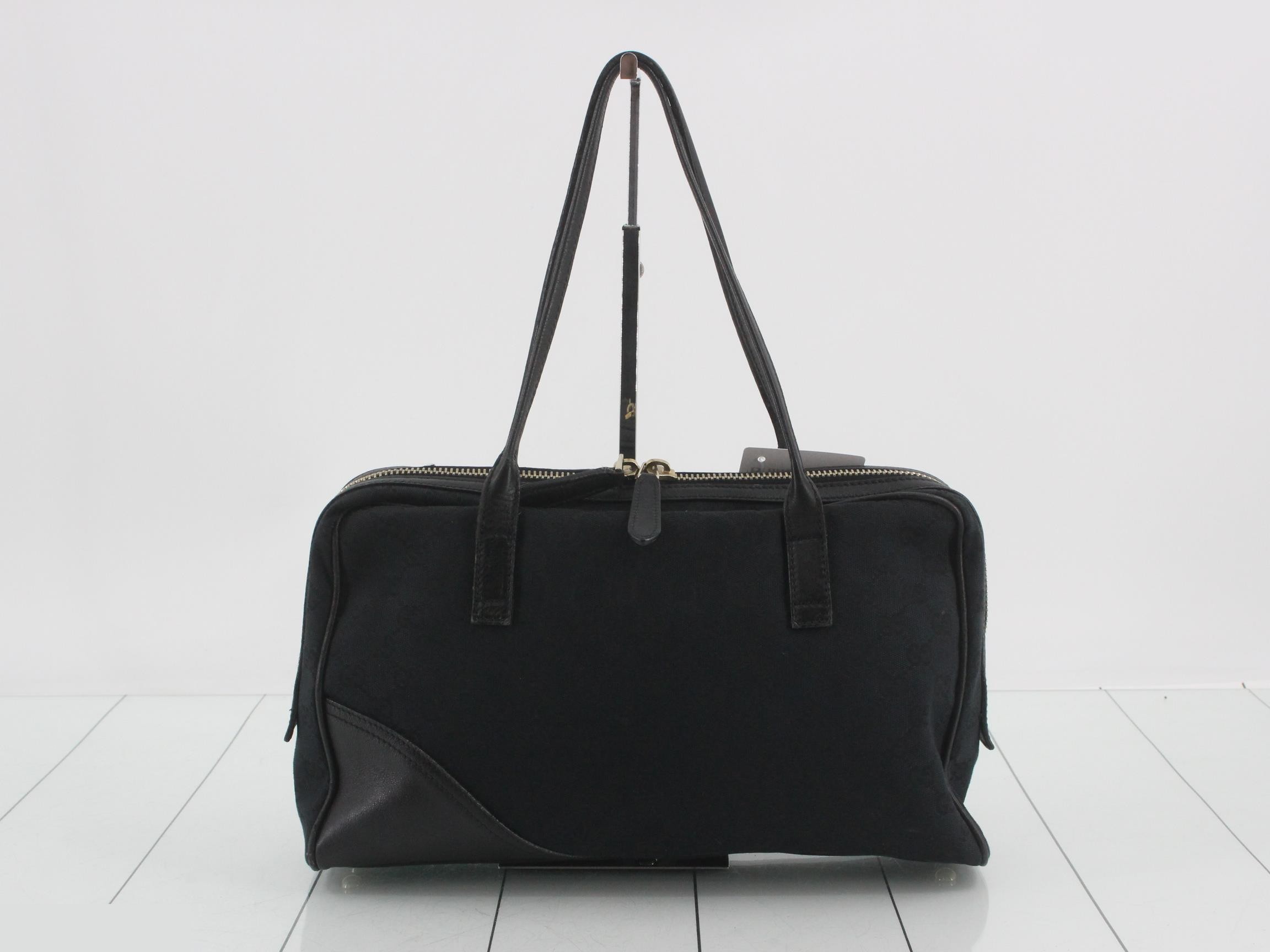 Abbey New Brit Interlocking G GG Canvas Leather — view 2