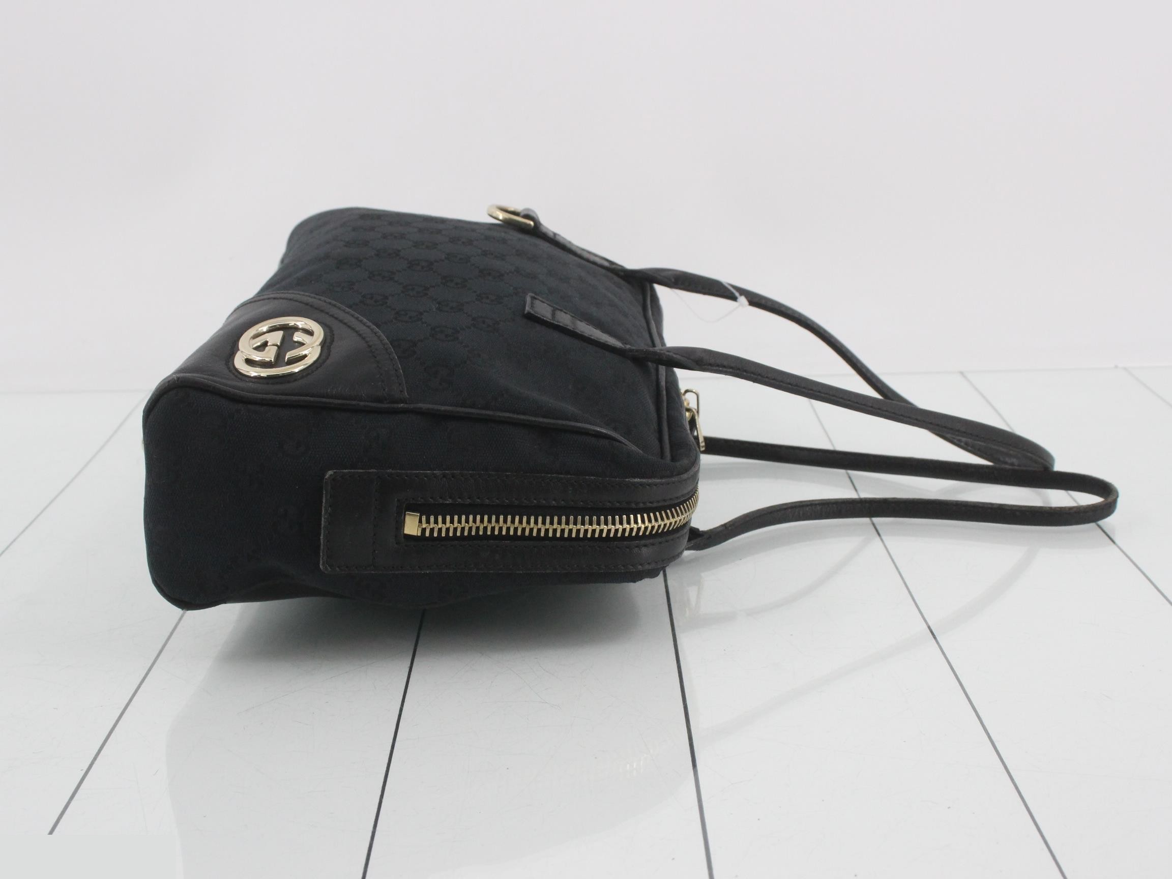 Abbey New Brit Interlocking G GG Canvas Leather — view 3