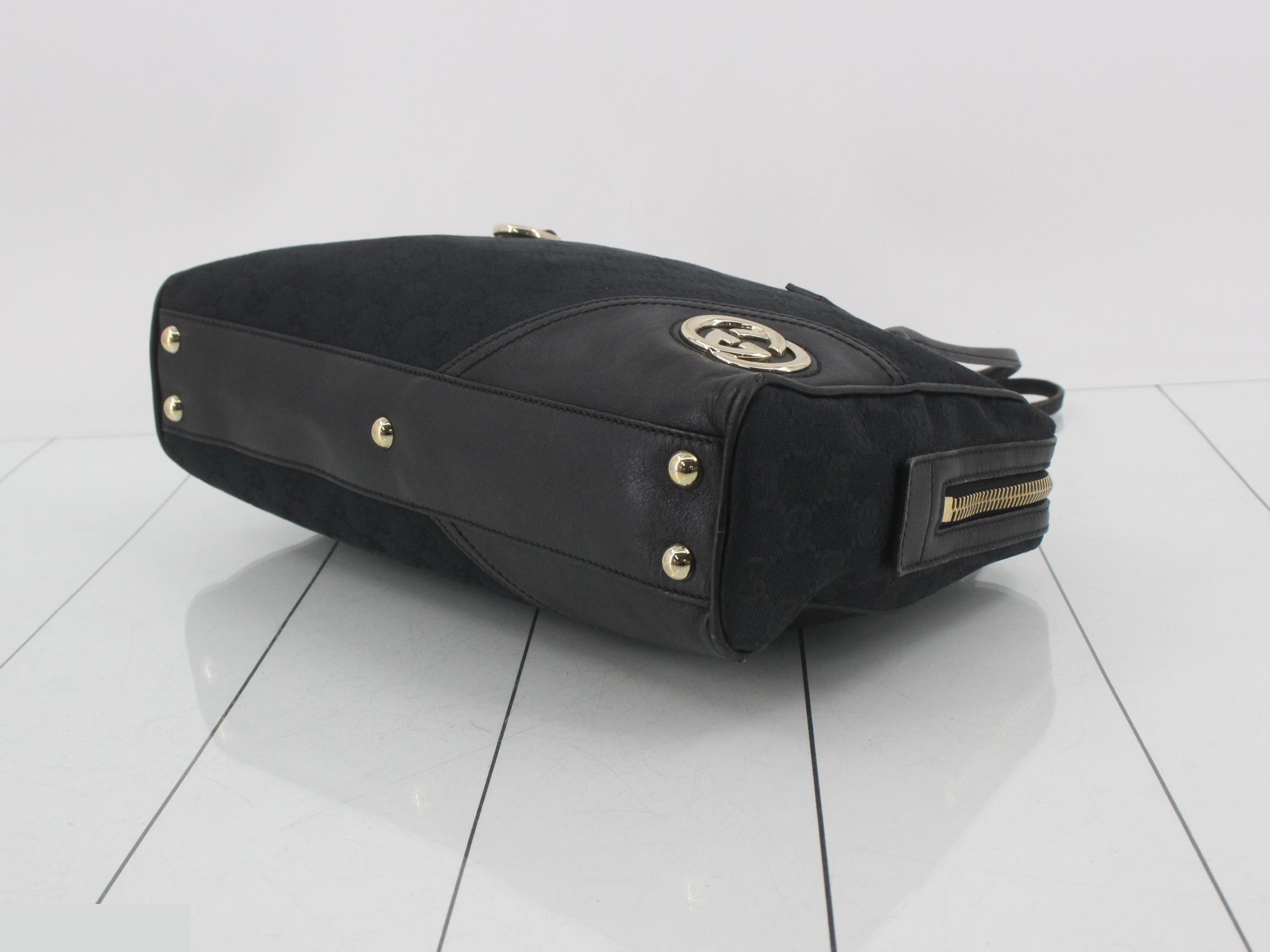 Abbey New Brit Interlocking G GG Canvas Leather — view 6