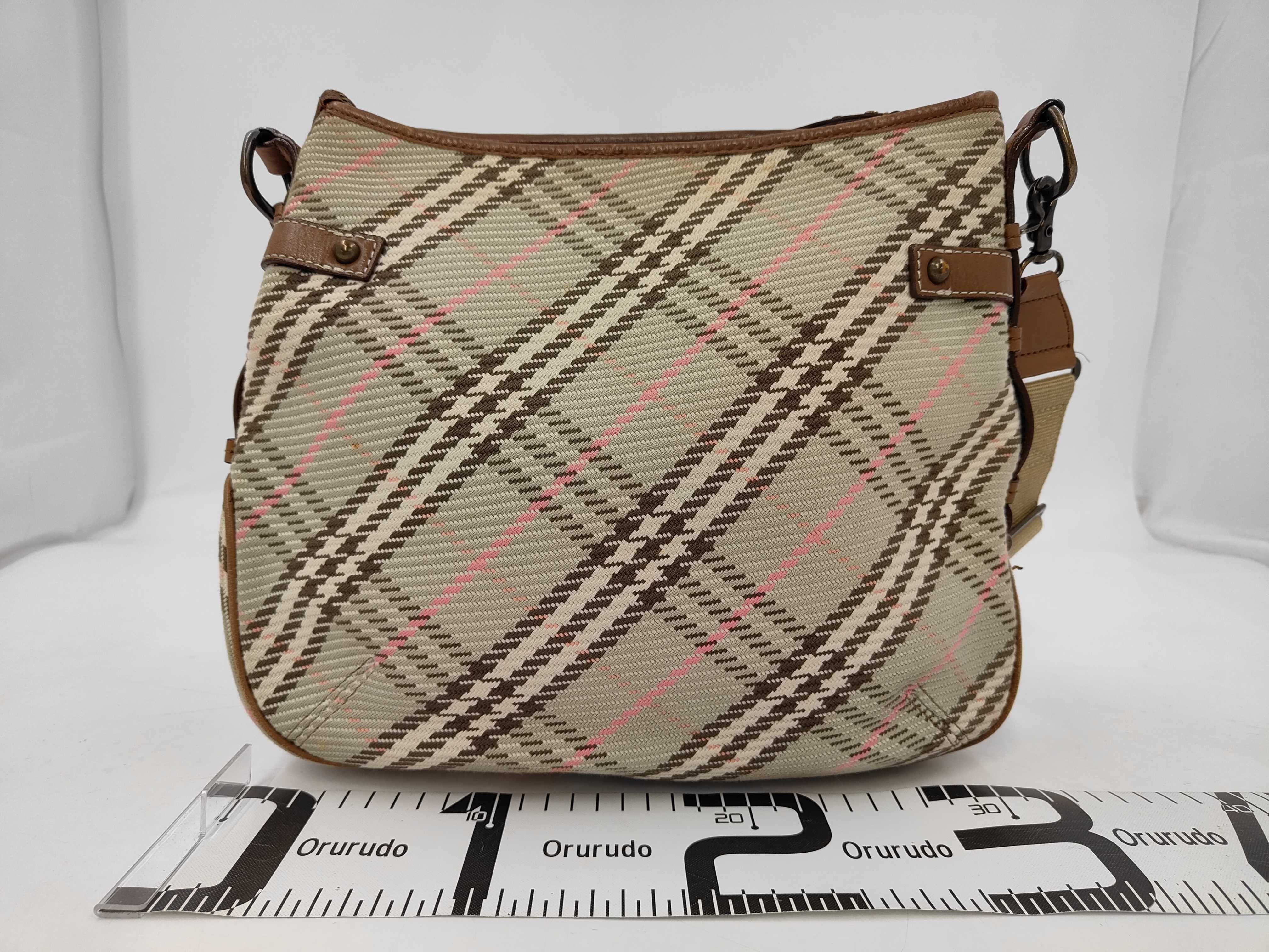 Pink Burberry Blue Label Check One-Shoulder Bag — view 2
