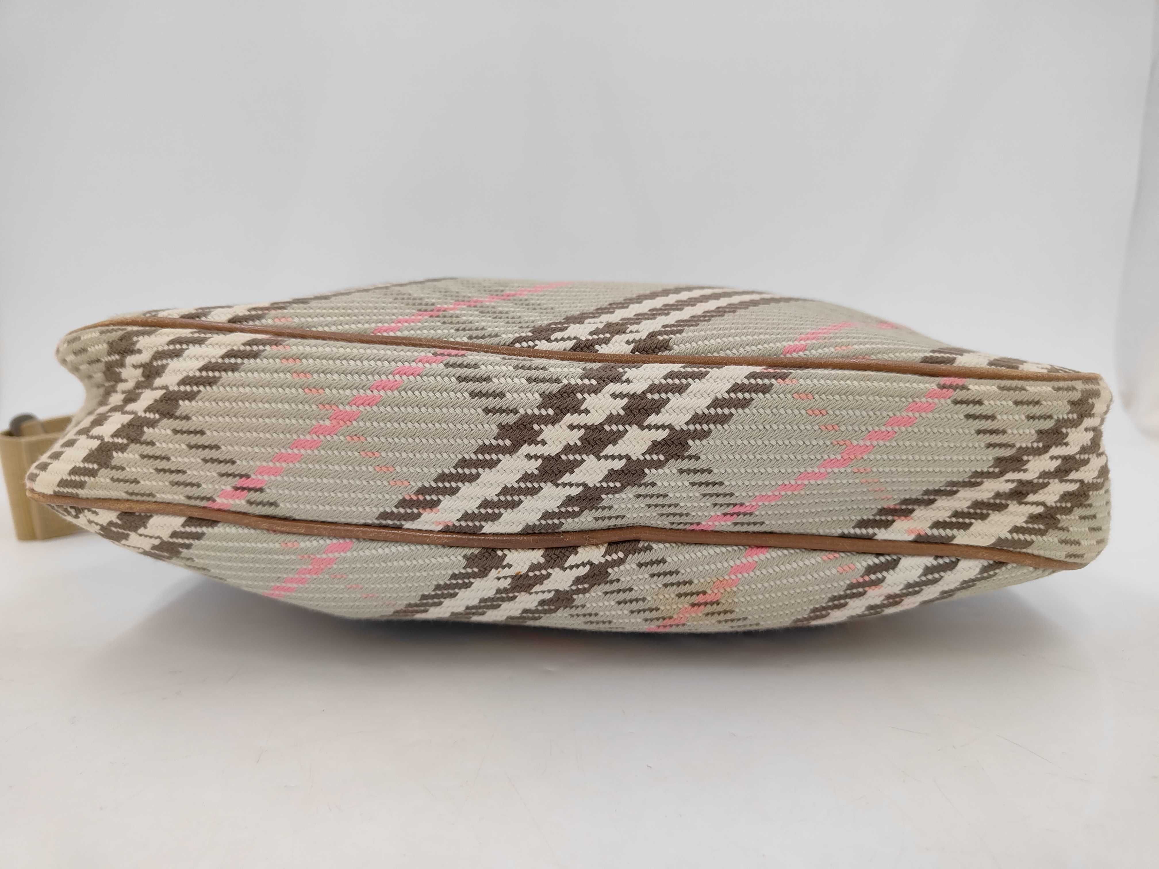 Pink Burberry Blue Label Check One-Shoulder Bag — view 6