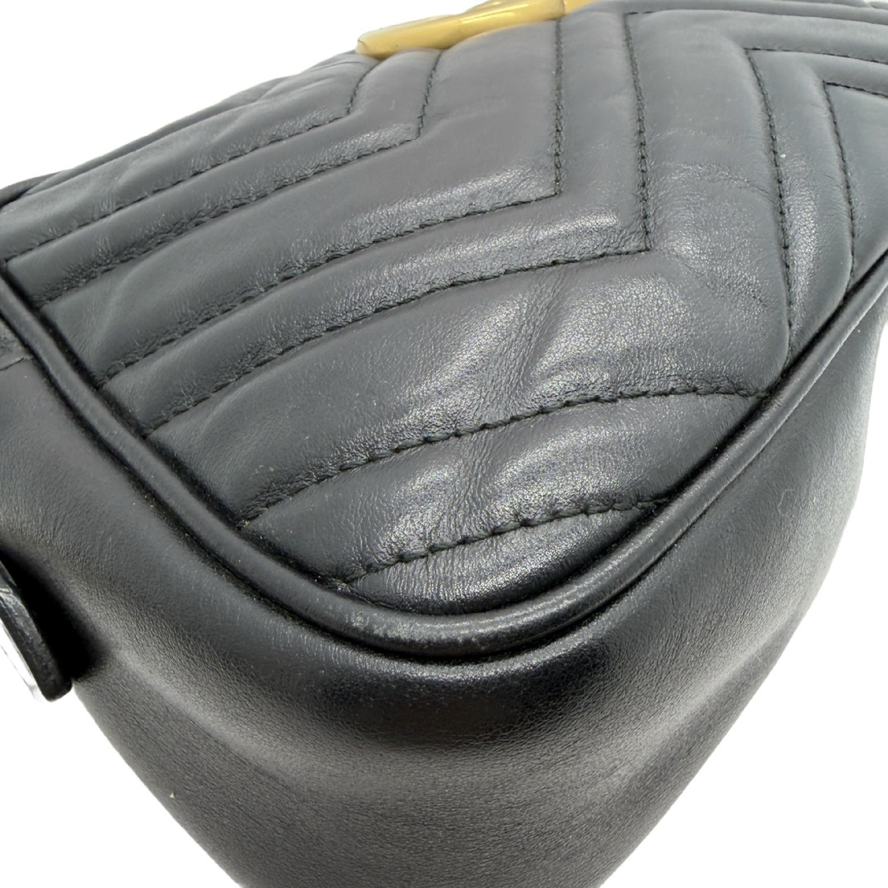 GG Marmont Matelassé Quilted Leather Camera Bag with Chain Shoulder Strap — view 5