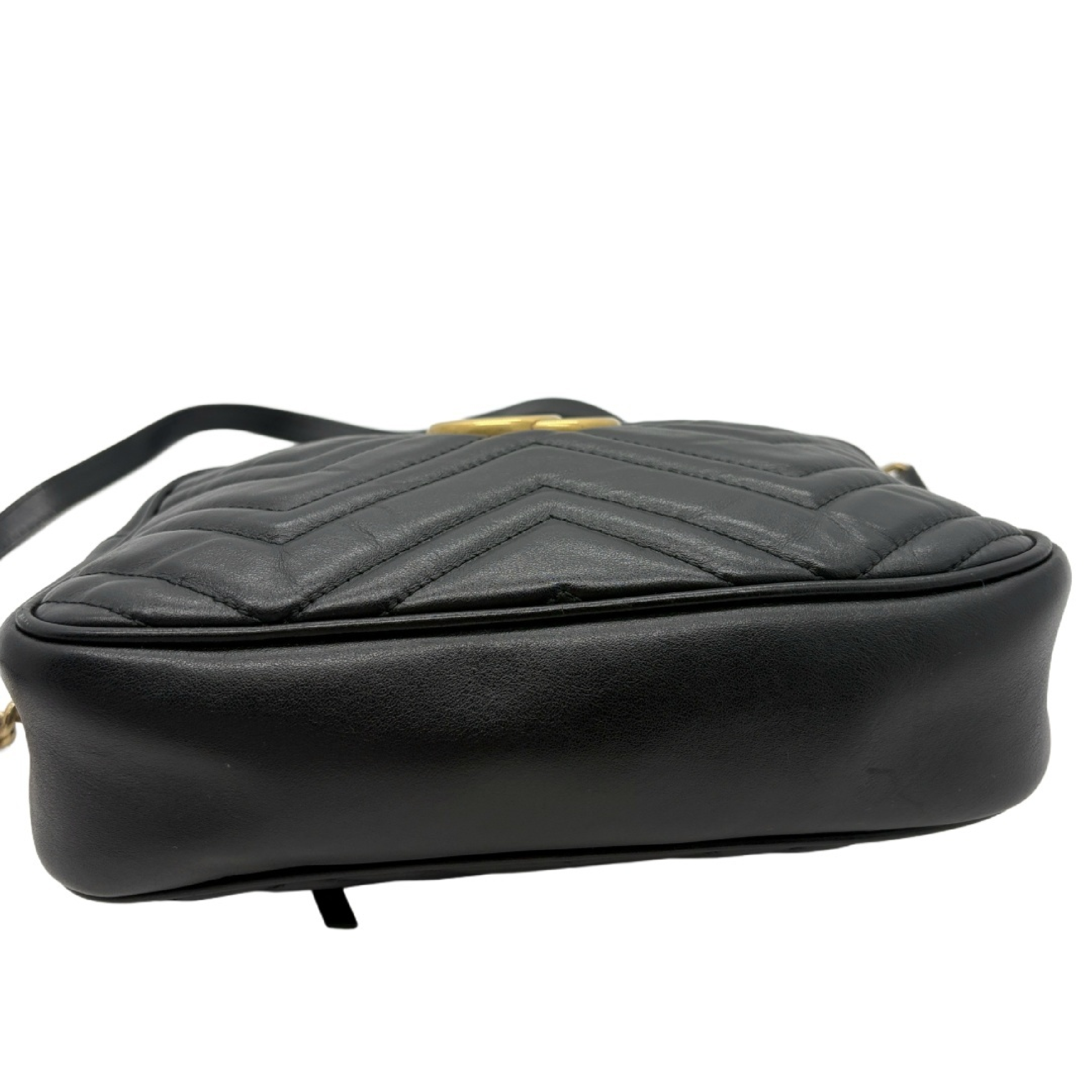 GG Marmont Matelassé Quilted Leather Camera Bag with Chain Shoulder Strap — view 6