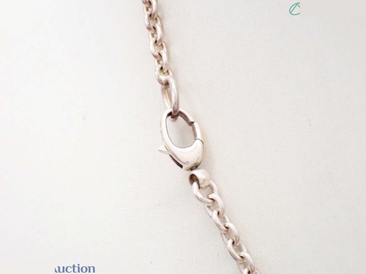 Silver necklace, 925 sterling silver, 26.5g, chain approximately 50cm. — view 2