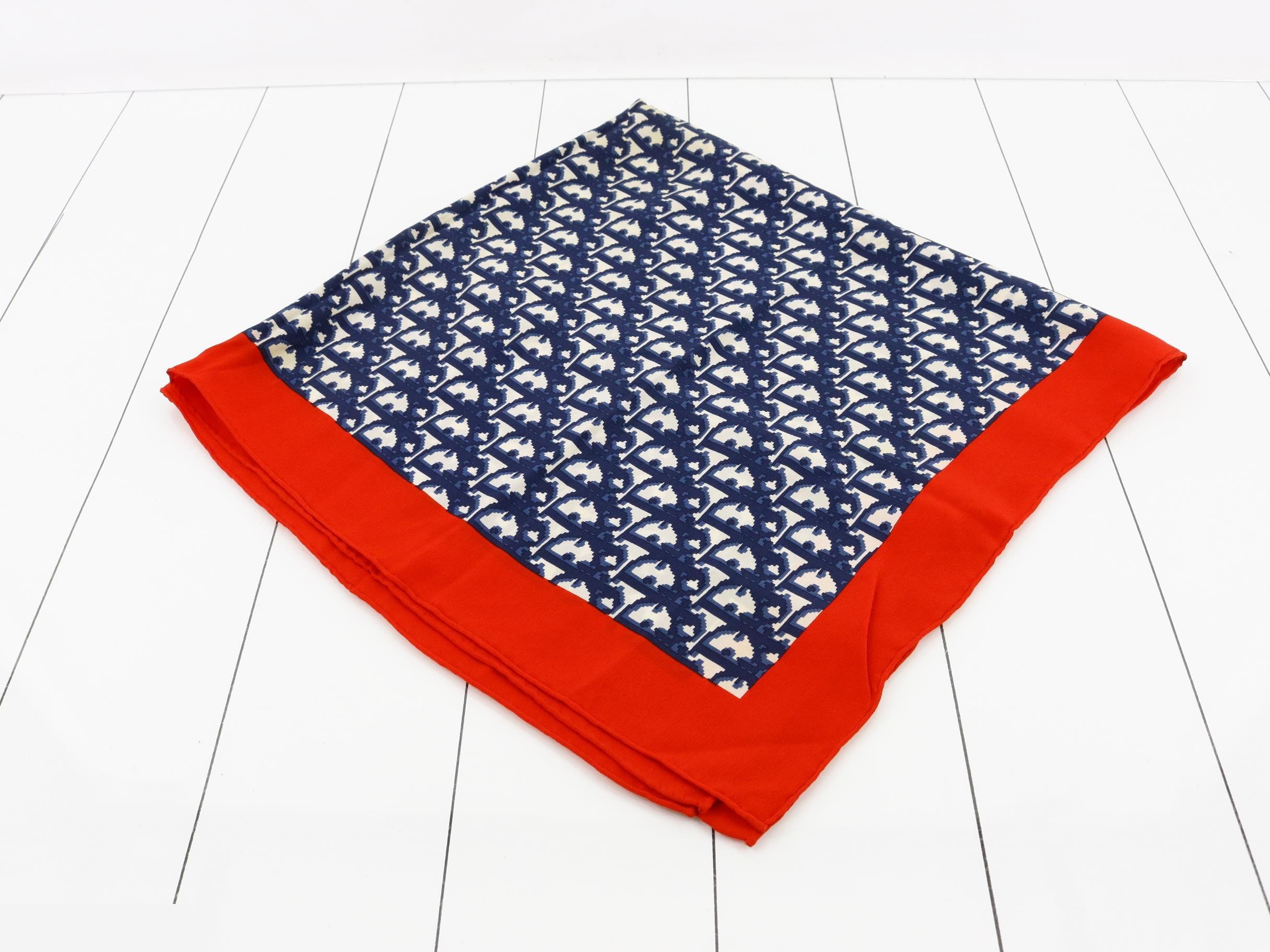 Trotter scarf, navy red — view 2