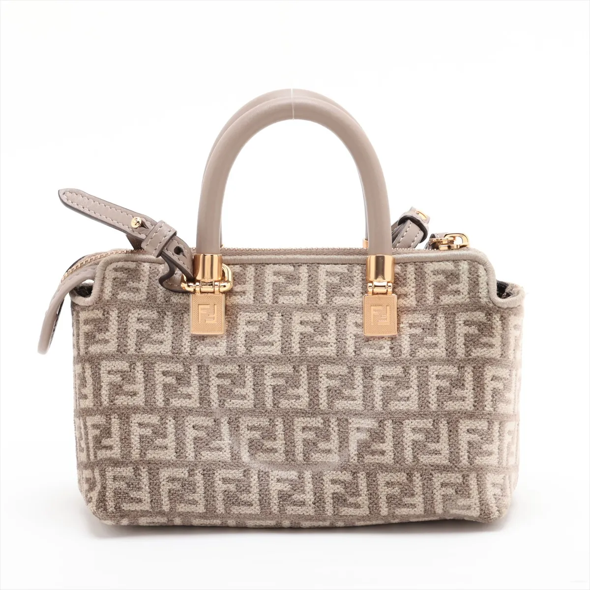 Zucca By The Way Mini 8BS067 Pile x Leather 2-Way Handbag Brown — view 2