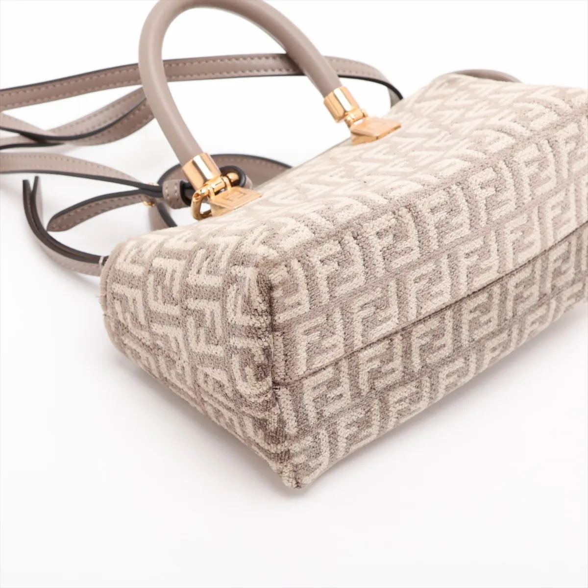 Zucca By The Way Mini 8BS067 Pile x Leather 2-Way Handbag Brown — view 4