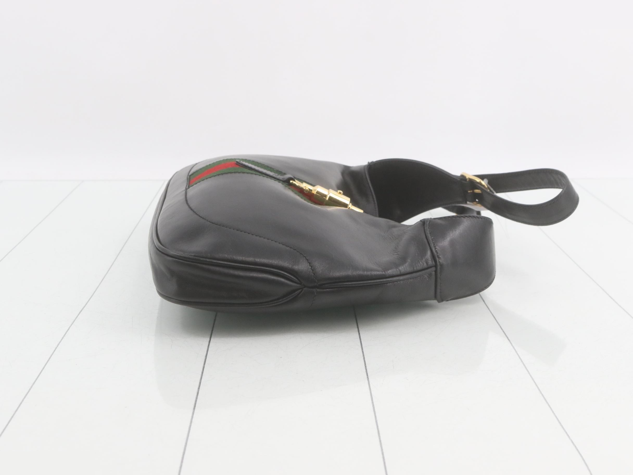 Leather Jackie Shoulder Bag — view 3