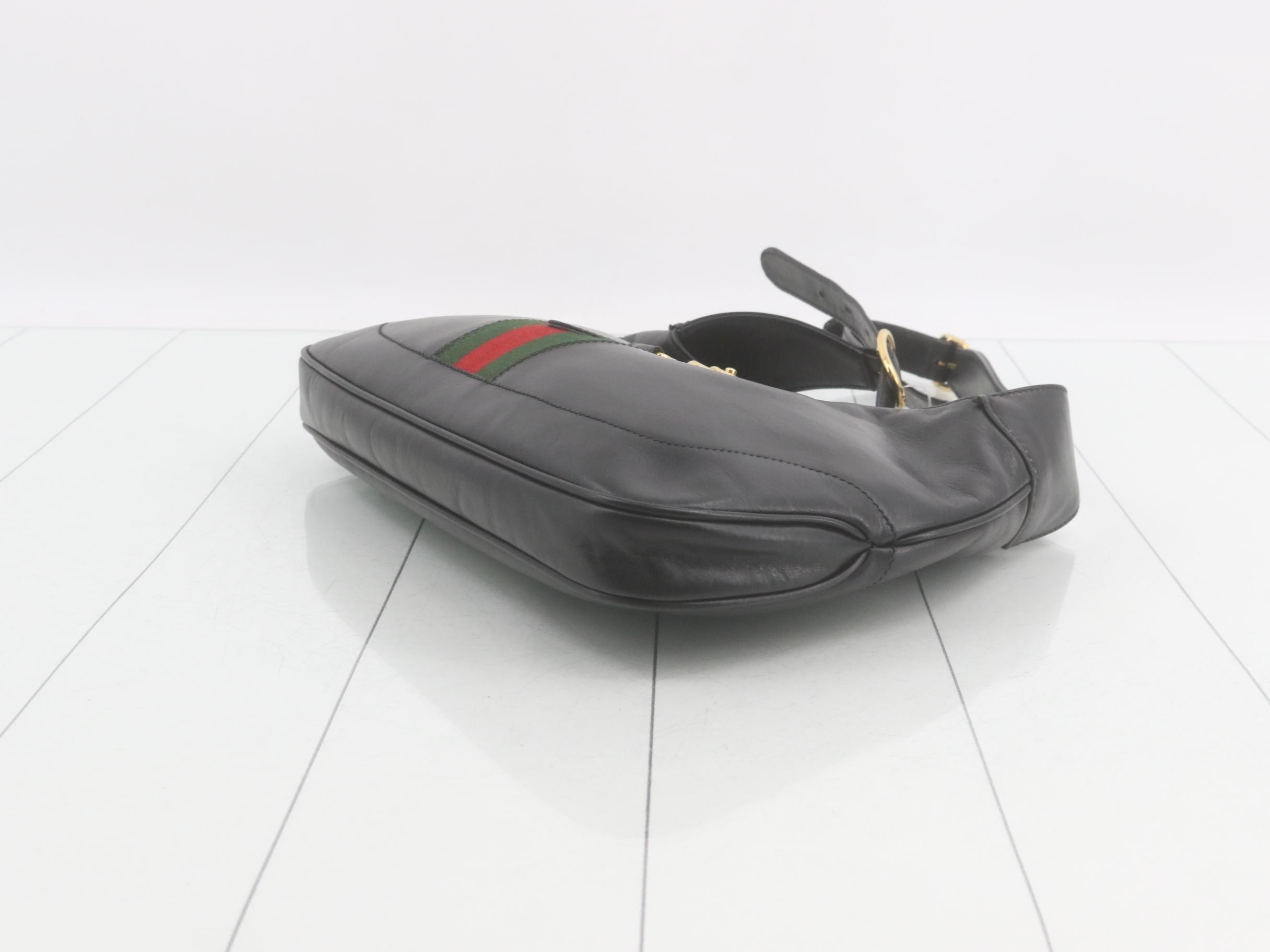 Leather Jackie Shoulder Bag — view 6