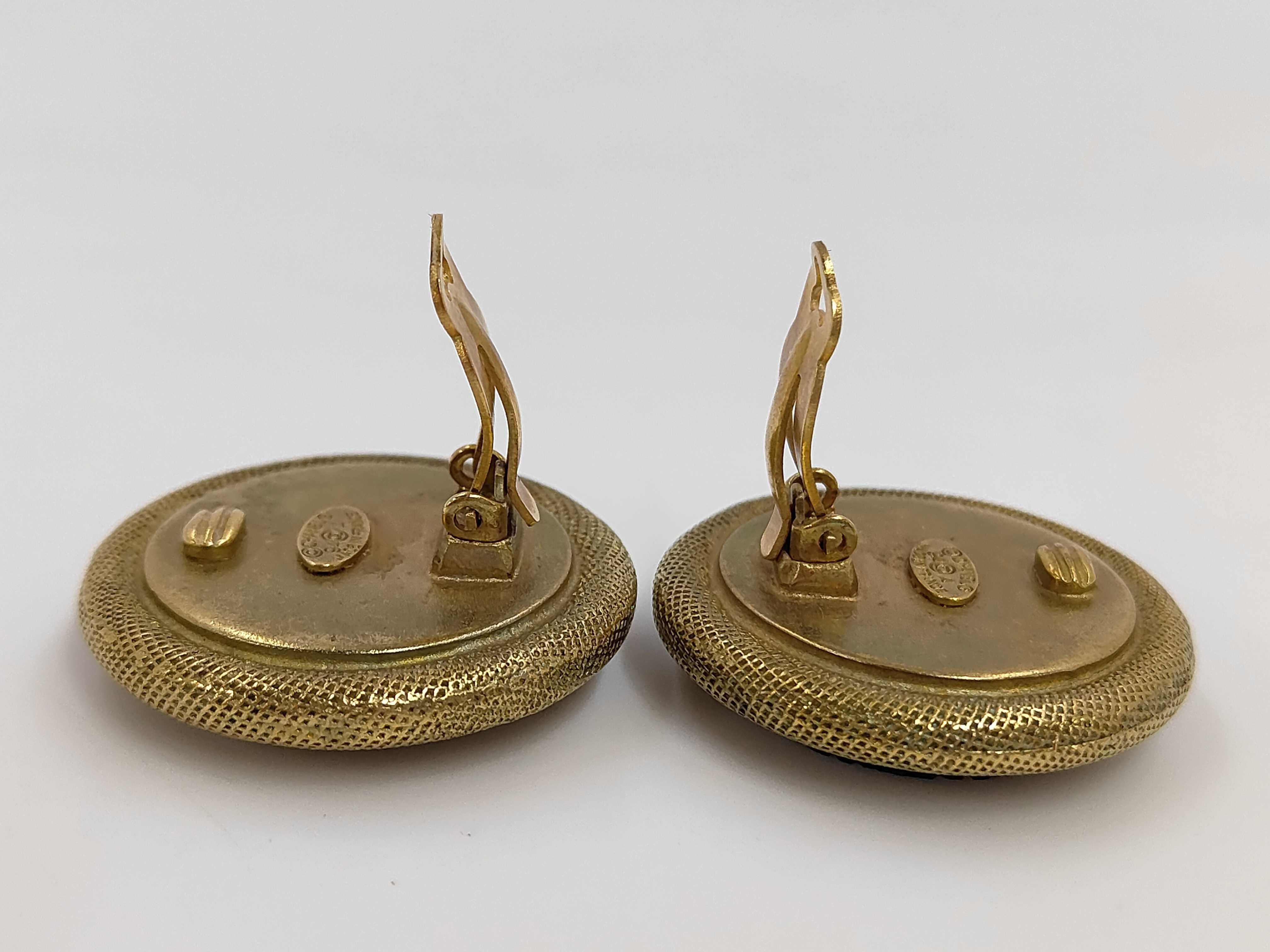 94A Coco Mark Black Large Earrings — view 4