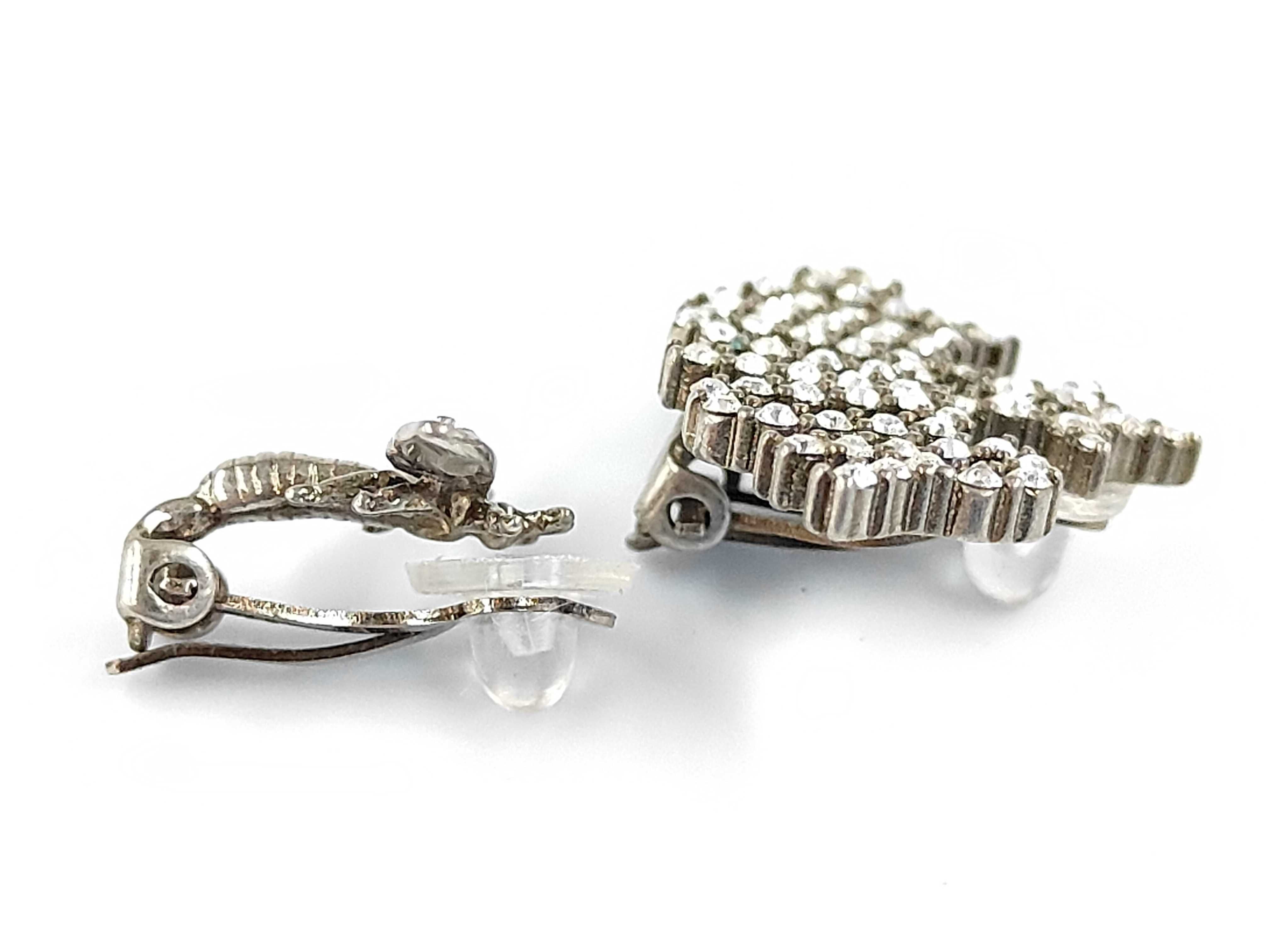 silver earrings — view 2