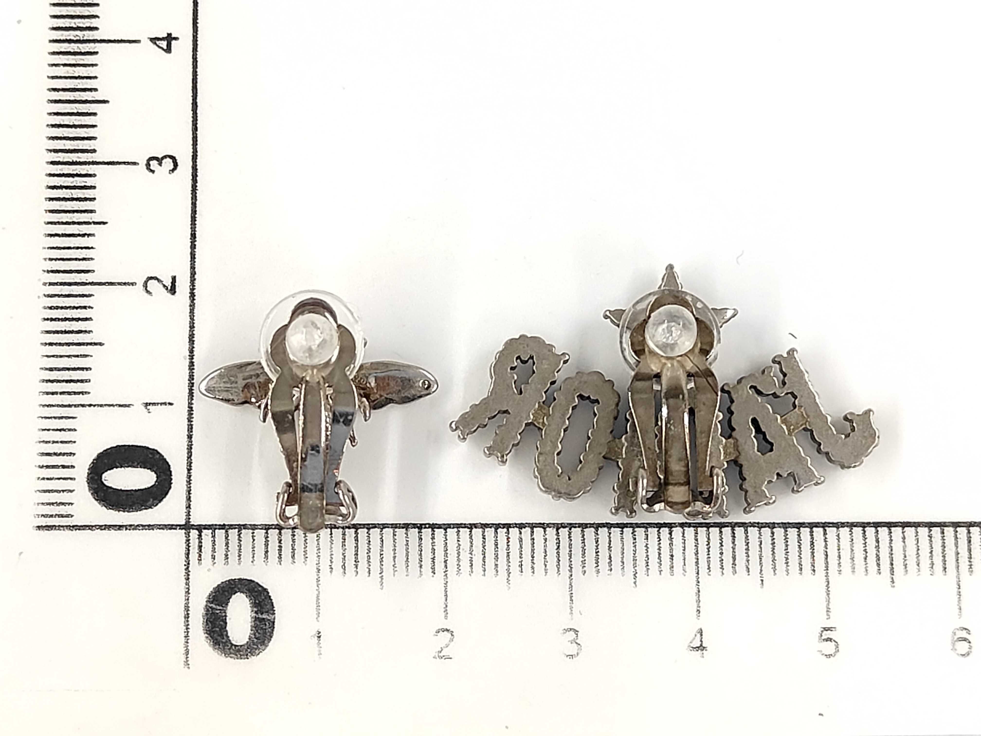 silver earrings — view 3