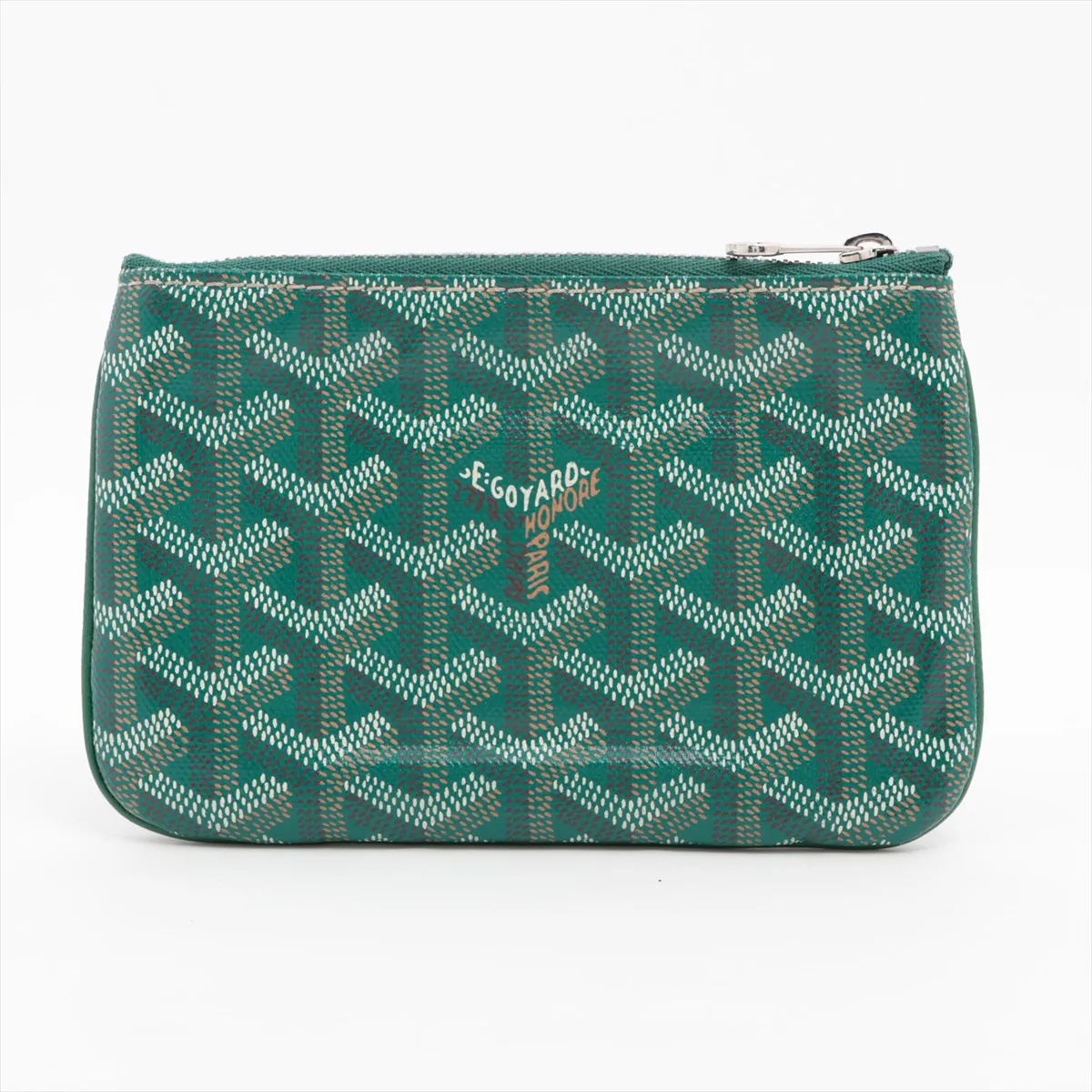 Matignon Senanano PVC x Leather Coin Purse Green — view 2